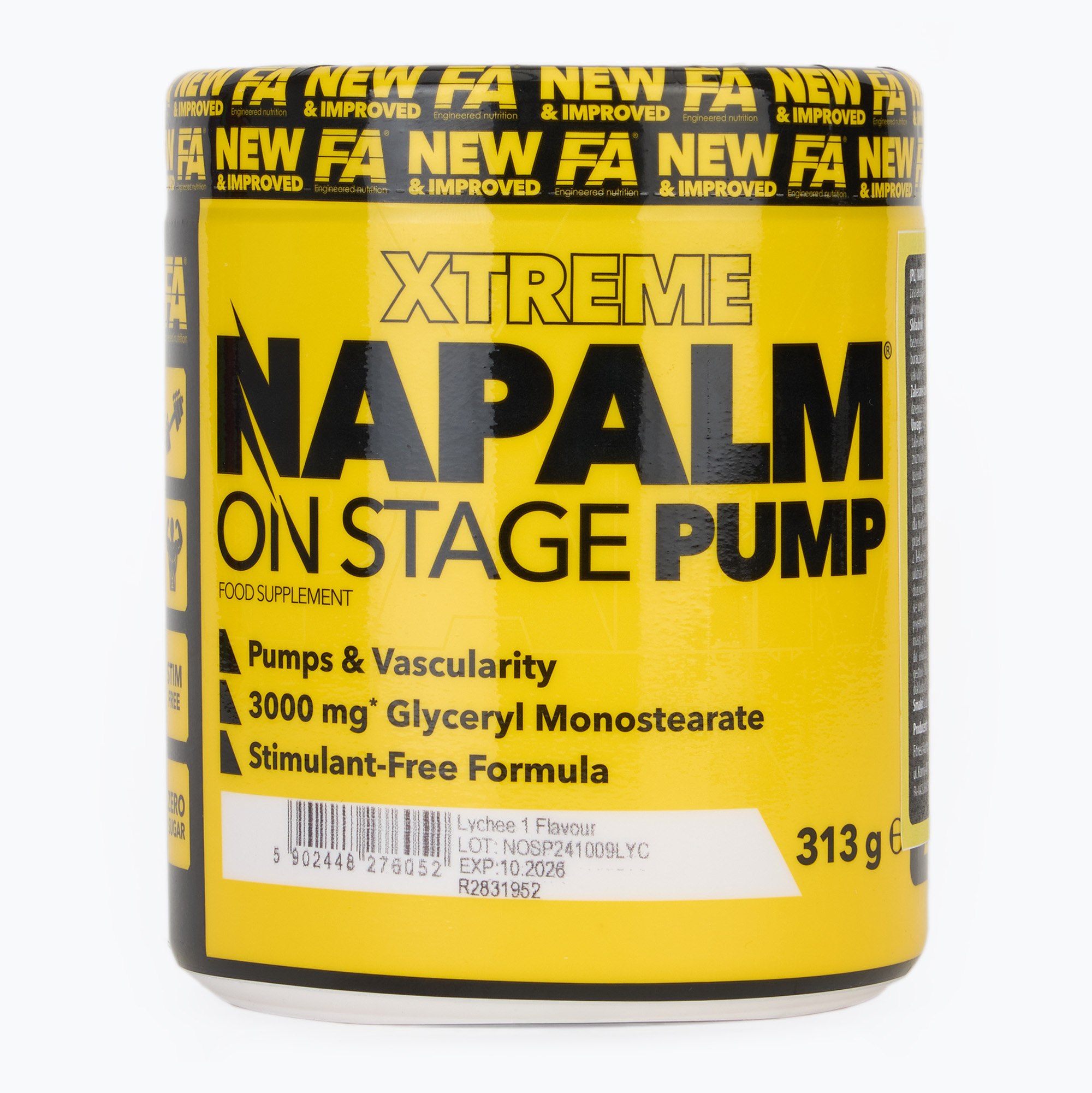 Fitness Authority predtréningový Napalm On Stage Pump 313 g liči (Napalm On Stage Pump FA-NAP000121R1.1)