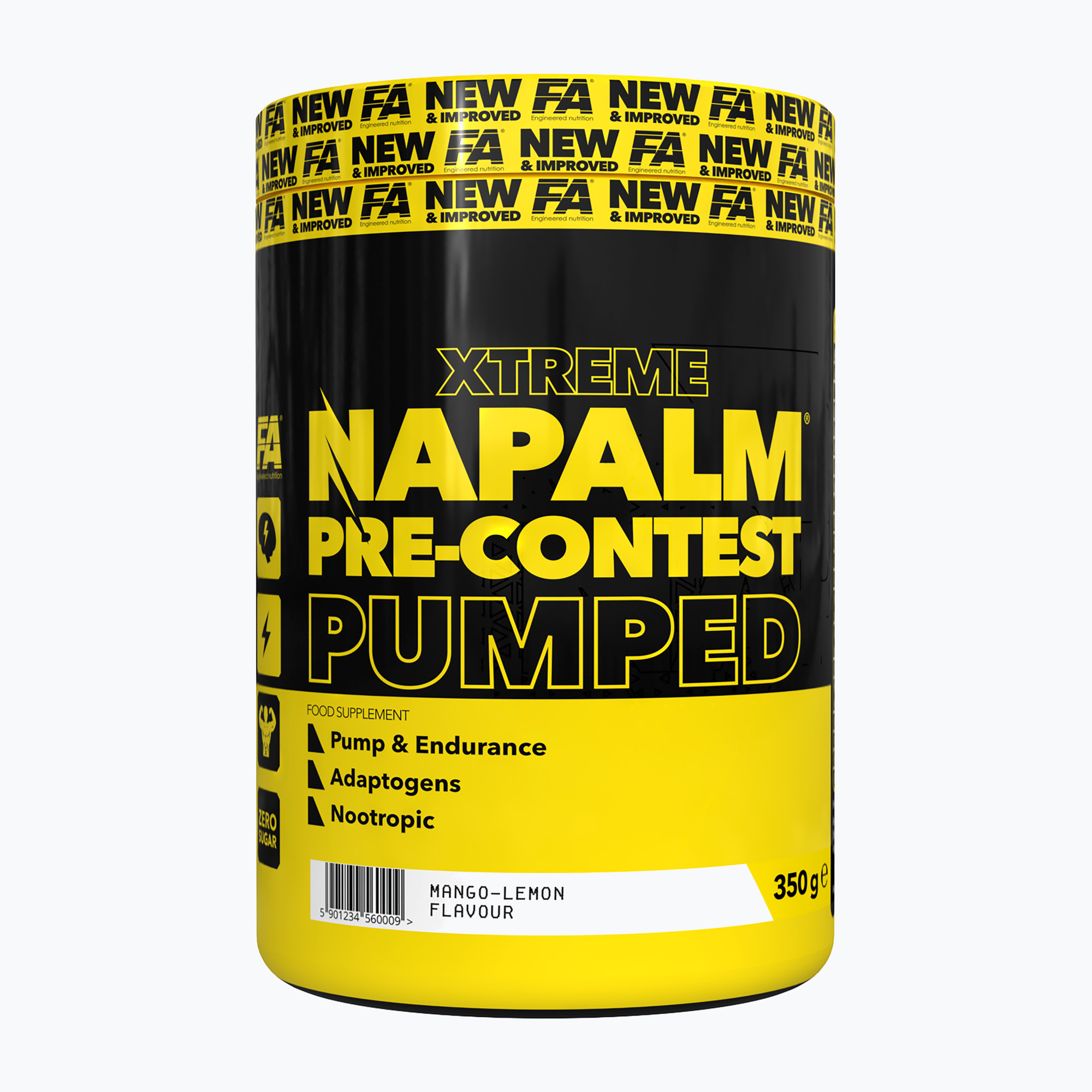 Fitness Authority Napalm Pre-Contest Pumped predtréningový doplnok 350 g mango/citrón (Napalm Pre-Contest Pumped FA-NAP000125R1.1)