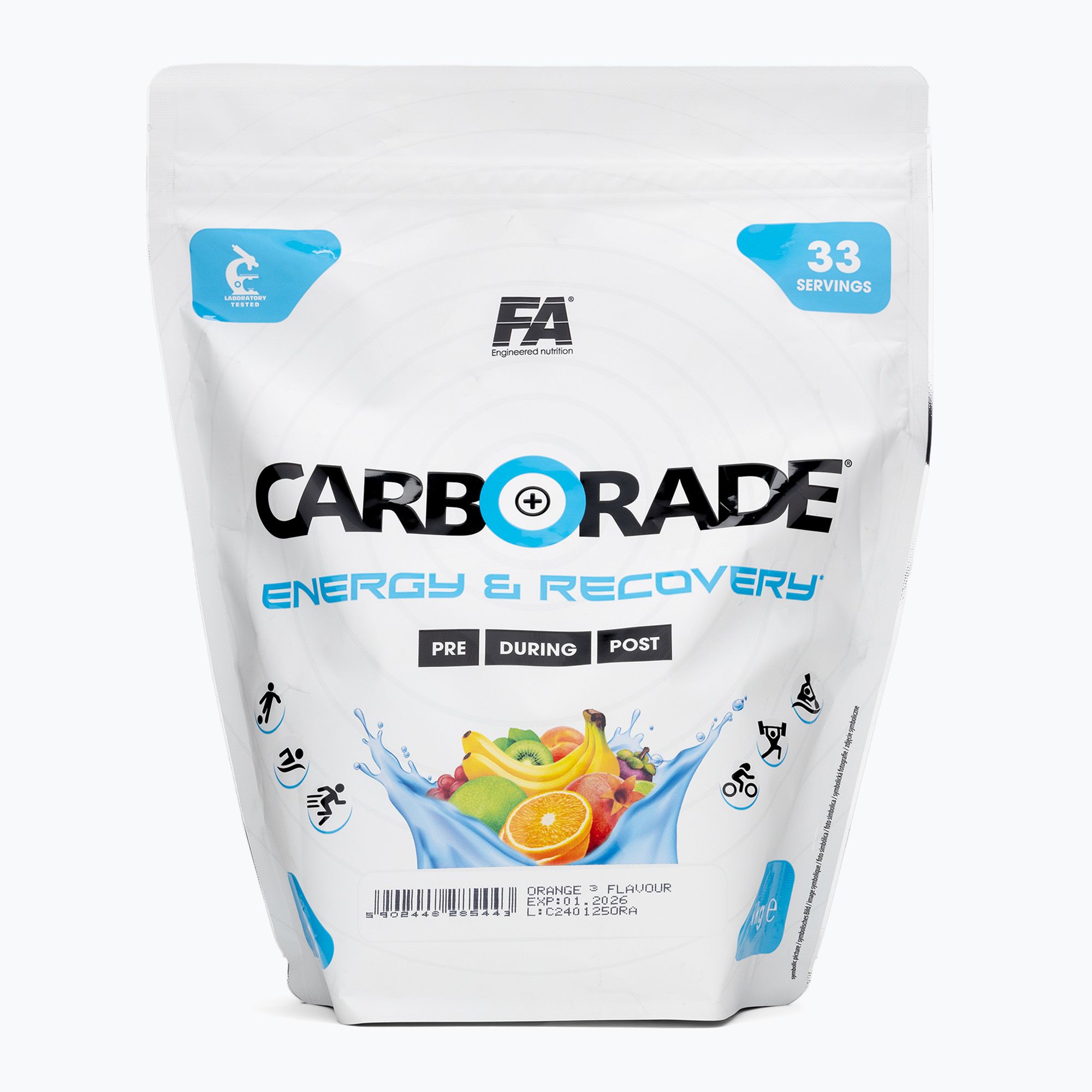 Carbohydrates Fitness Authority Carborade 1 kg orange (1 kg)