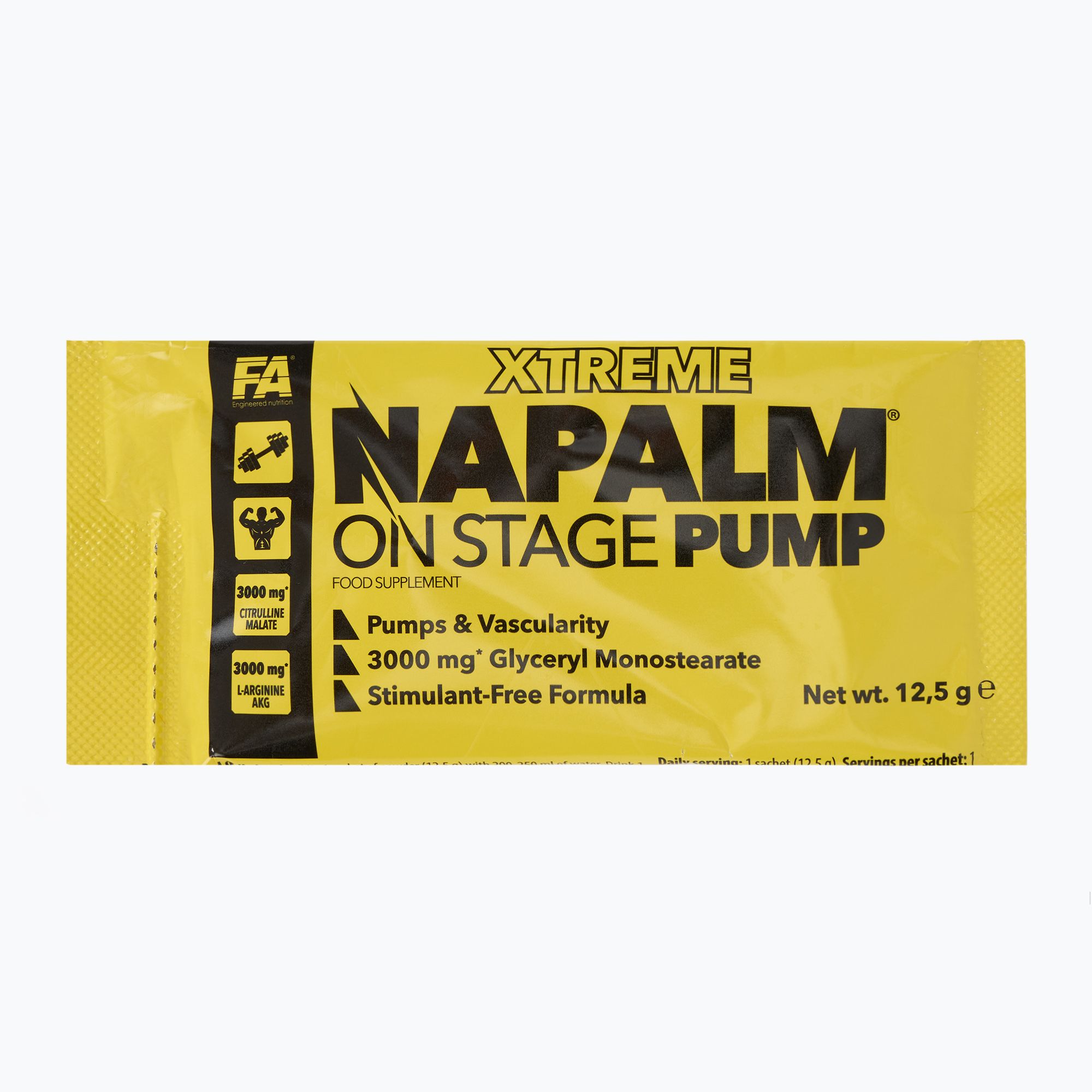 Fitness Authority pre-allenamento Napalm On Stage Pump 12,5 g mango/limone (12.5 g) (Napalm On Stage Pump FA-NAP000173)