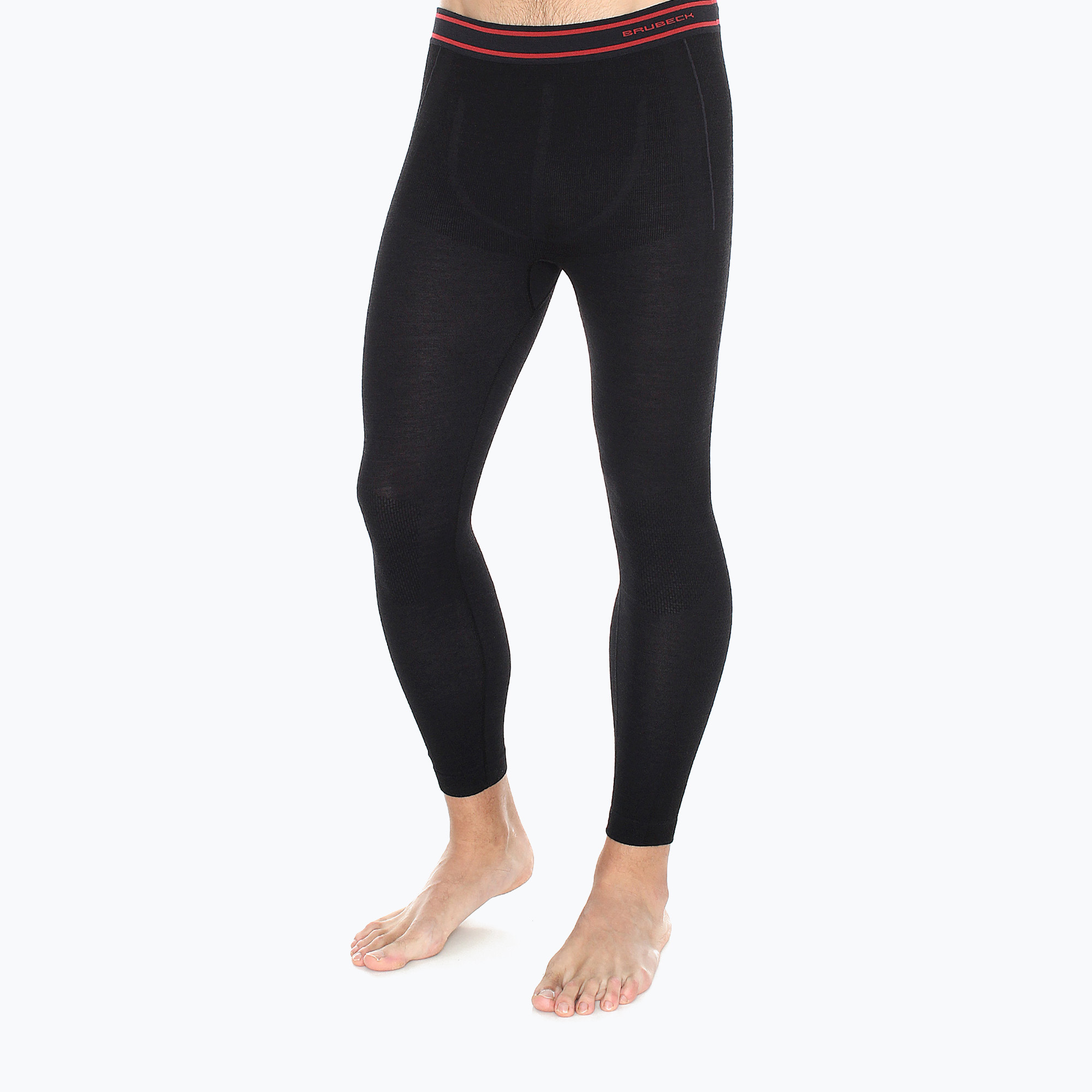 Men's Brubeck Active Wool 9935 thermal pants black LE11710 (M)