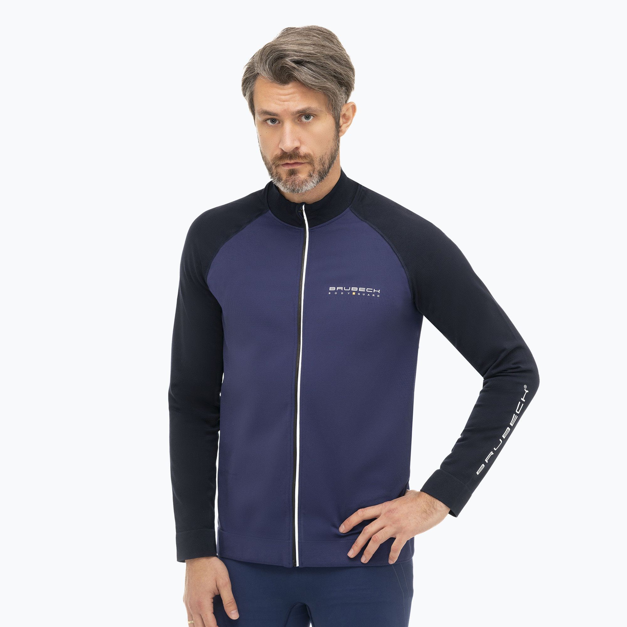 Men's thermal sweatshirt Brubeck LS1408 Athletic dark blue / navy (M)