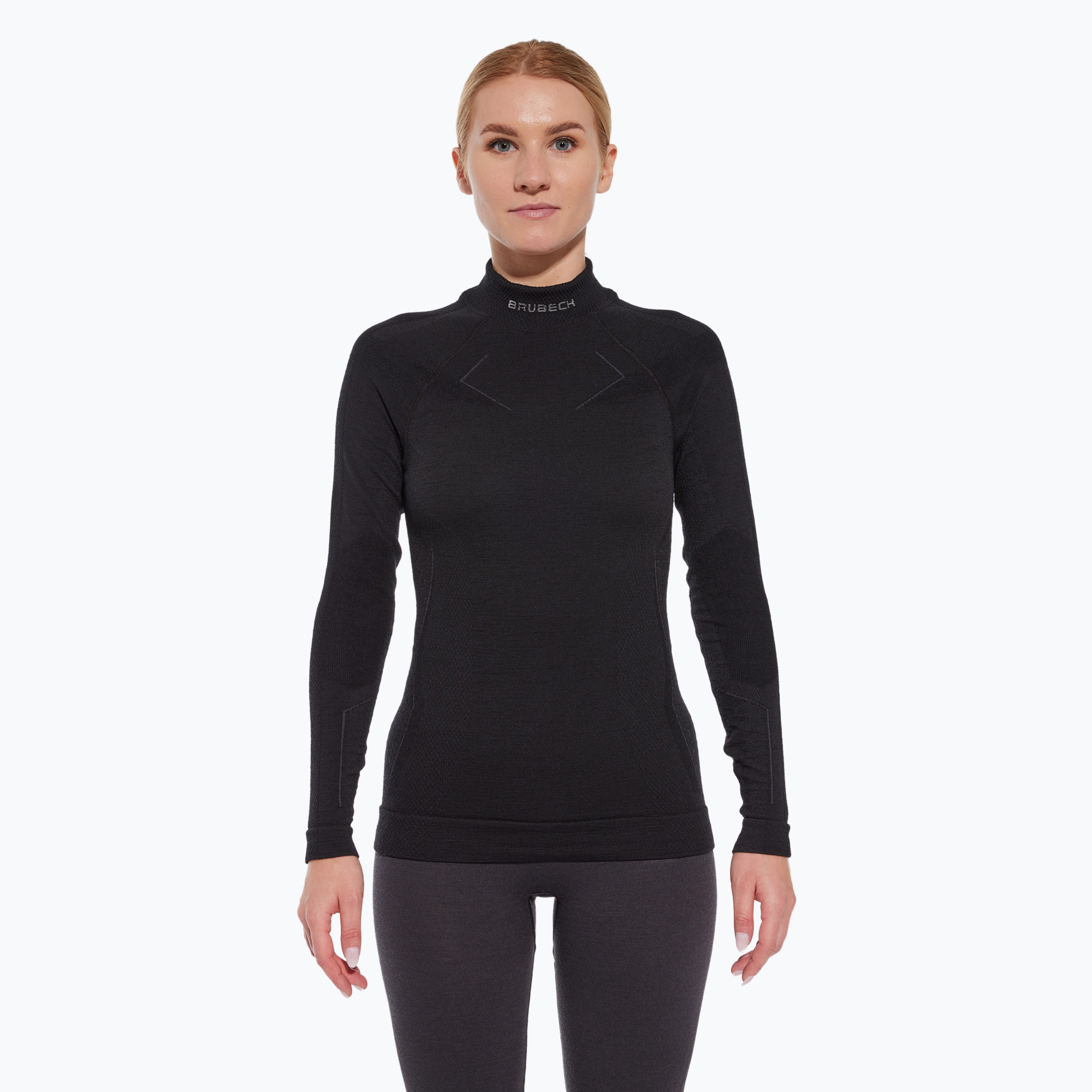 Bluza termoaktywna damska Brubeck Extreme Merino czarny | WYSYŁKA W 24H | 30 DNI NA ZWROT