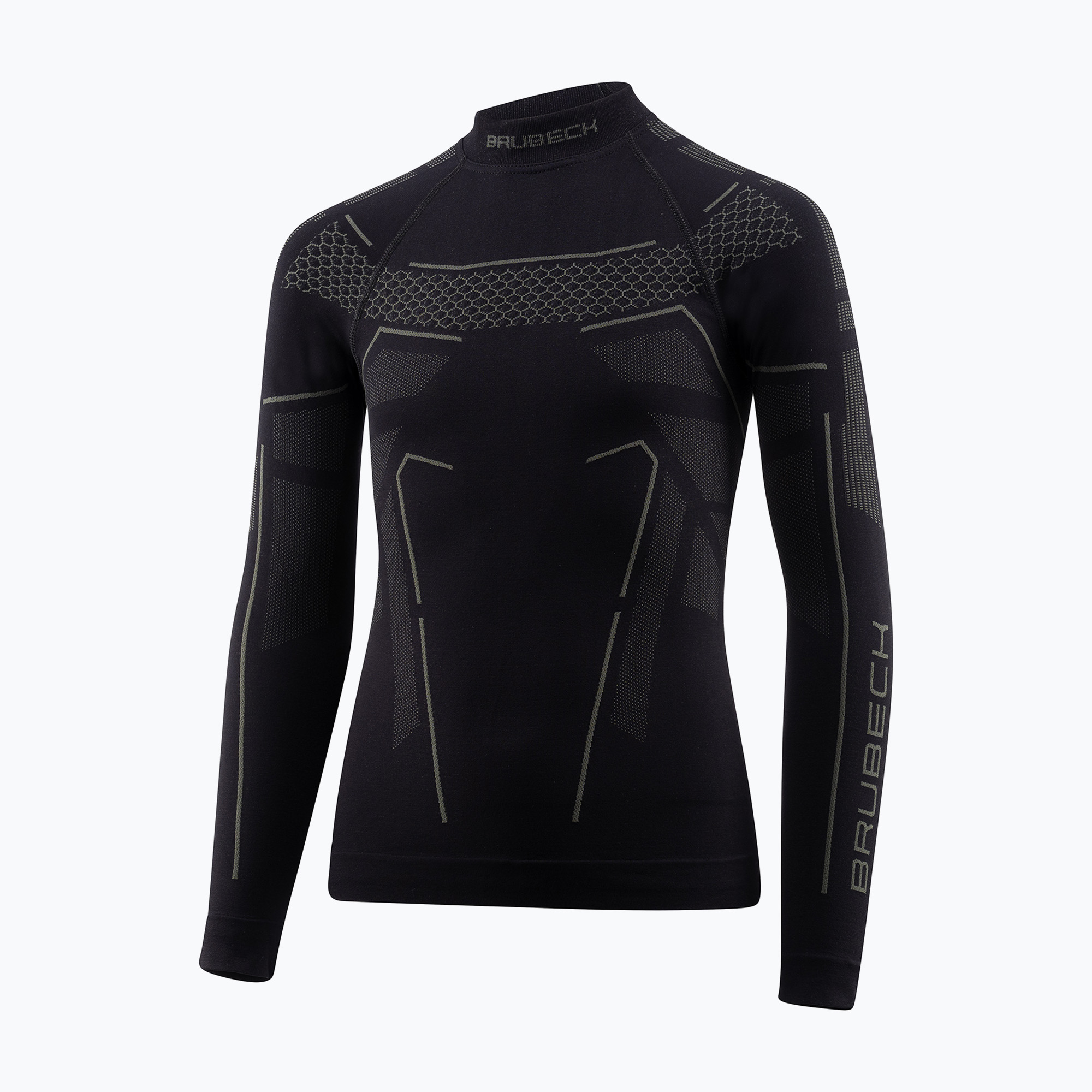 Children's thermal longsleeve Brubeck Thermo Junior black/grafit (152-158)