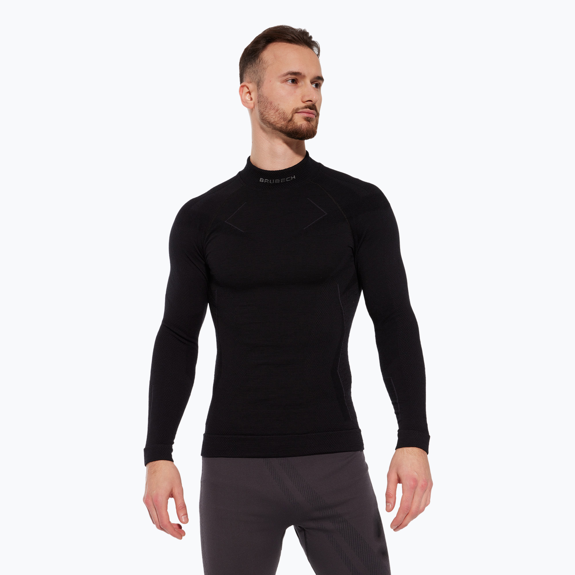 Brubeck Extreme Merino termico da uomo a maniche lunghe nero (XXL) (Extreme Merino LS1666M)