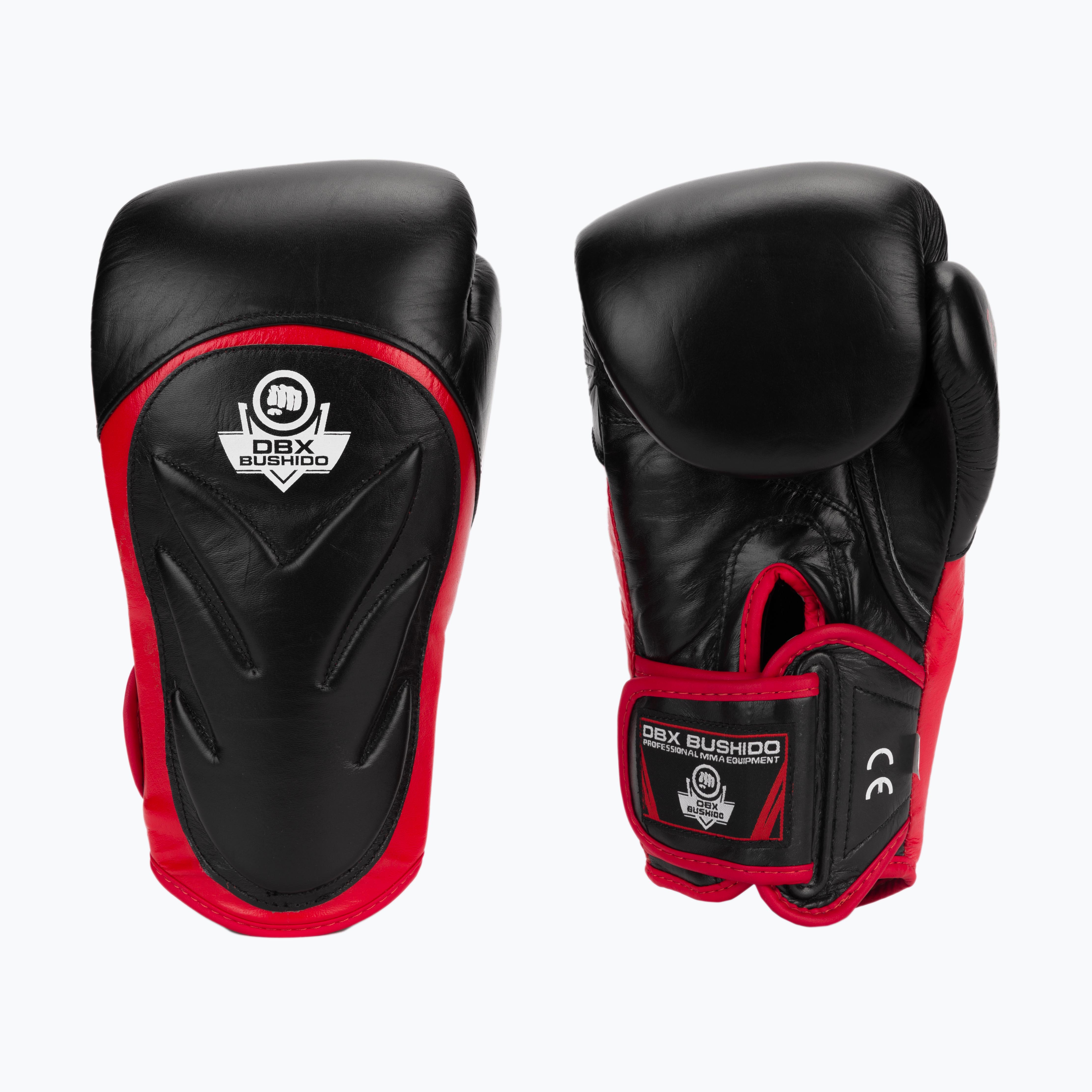 DBX BUSHIDO Guantoni da boxe con sistema di protezione del polso nero Bb4 (12 oz) (Wrist Protect Bb4)