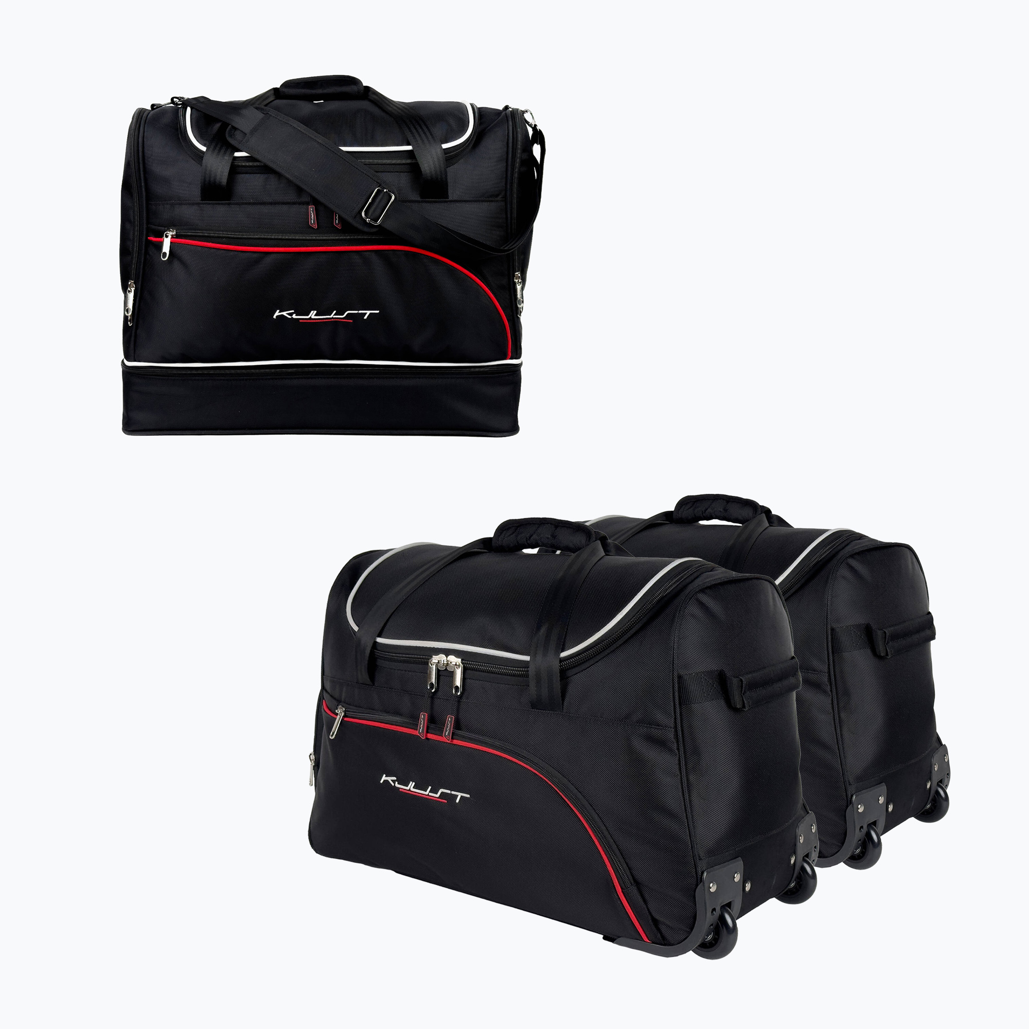 KJUST Renault Captur 2013-2019 set geantă portbagaj 3 buc negru. (Renault Captur 7034004)
