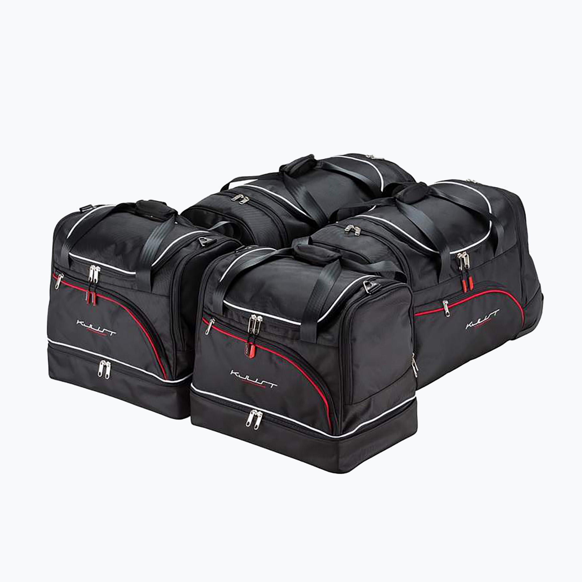 KJUST BMW 5 Limousine set borse bagagliaio 2003-2010 4 pezzi nero (BMW 5 Limousine 7007110)