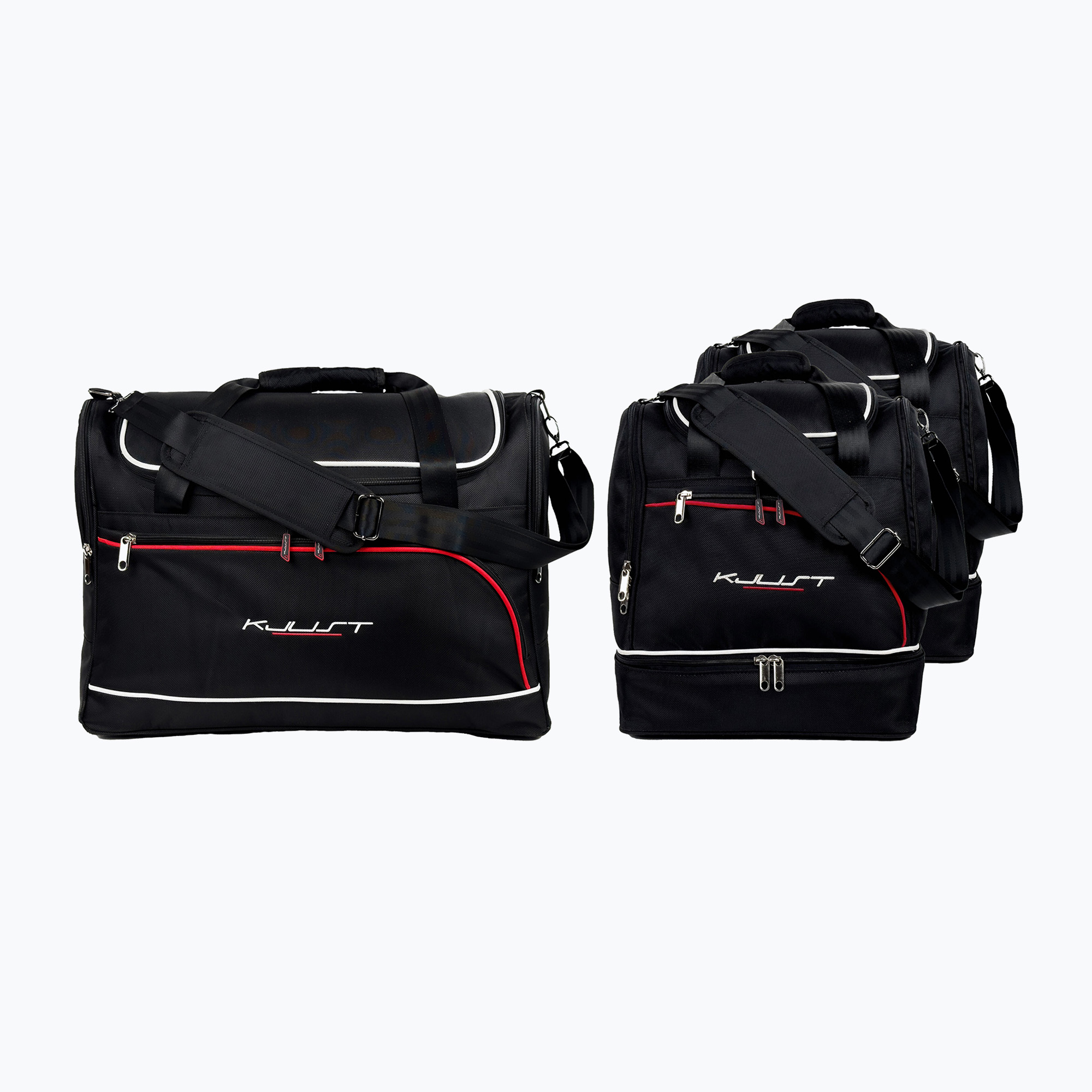 KJUST Комплект чанти за багажника на BMW 4 Кабриолет 2013-2020 3 бр. черни