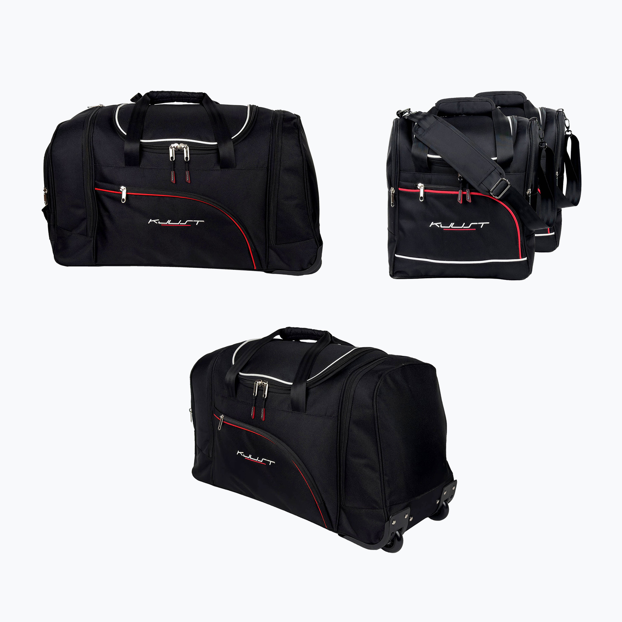 KJUST sada tašiek do kufra Seat Ateca 2016+ 4 ks čierna. (Seat Ateca 7036022)