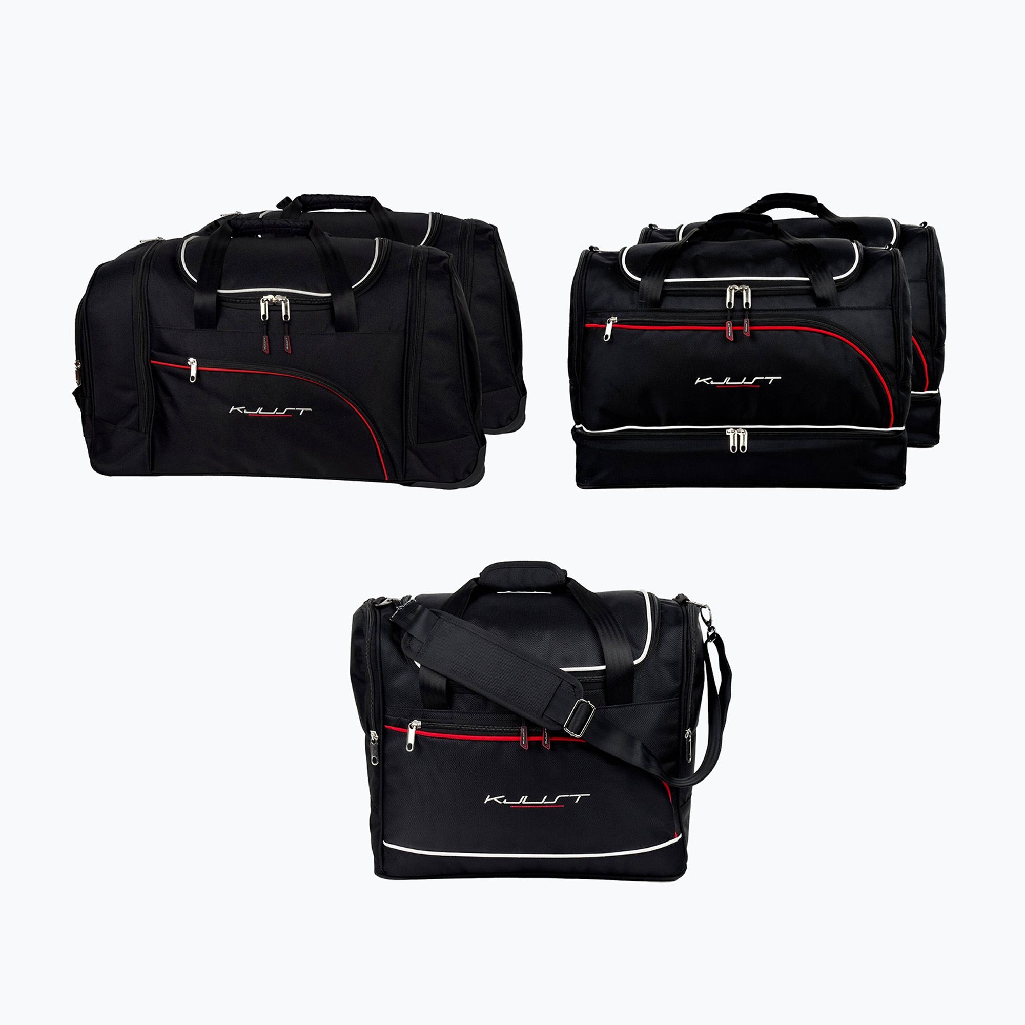 KJUST BMW 7 luggage compartment bag set 2001-2008 5 pcs black