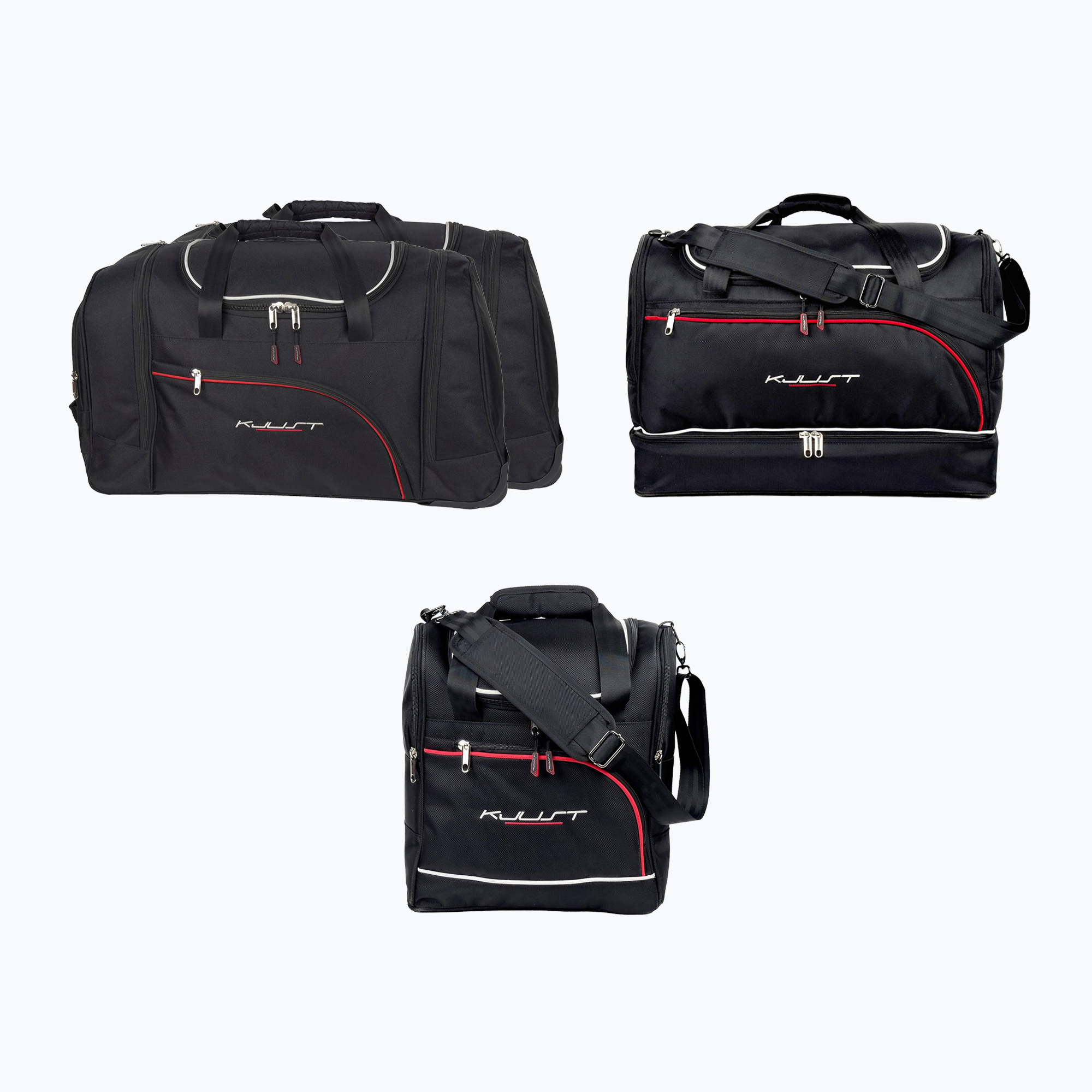 Sada tašiek do kufra KJUST Citroen C5 Aircross 2018+ 4 ks black