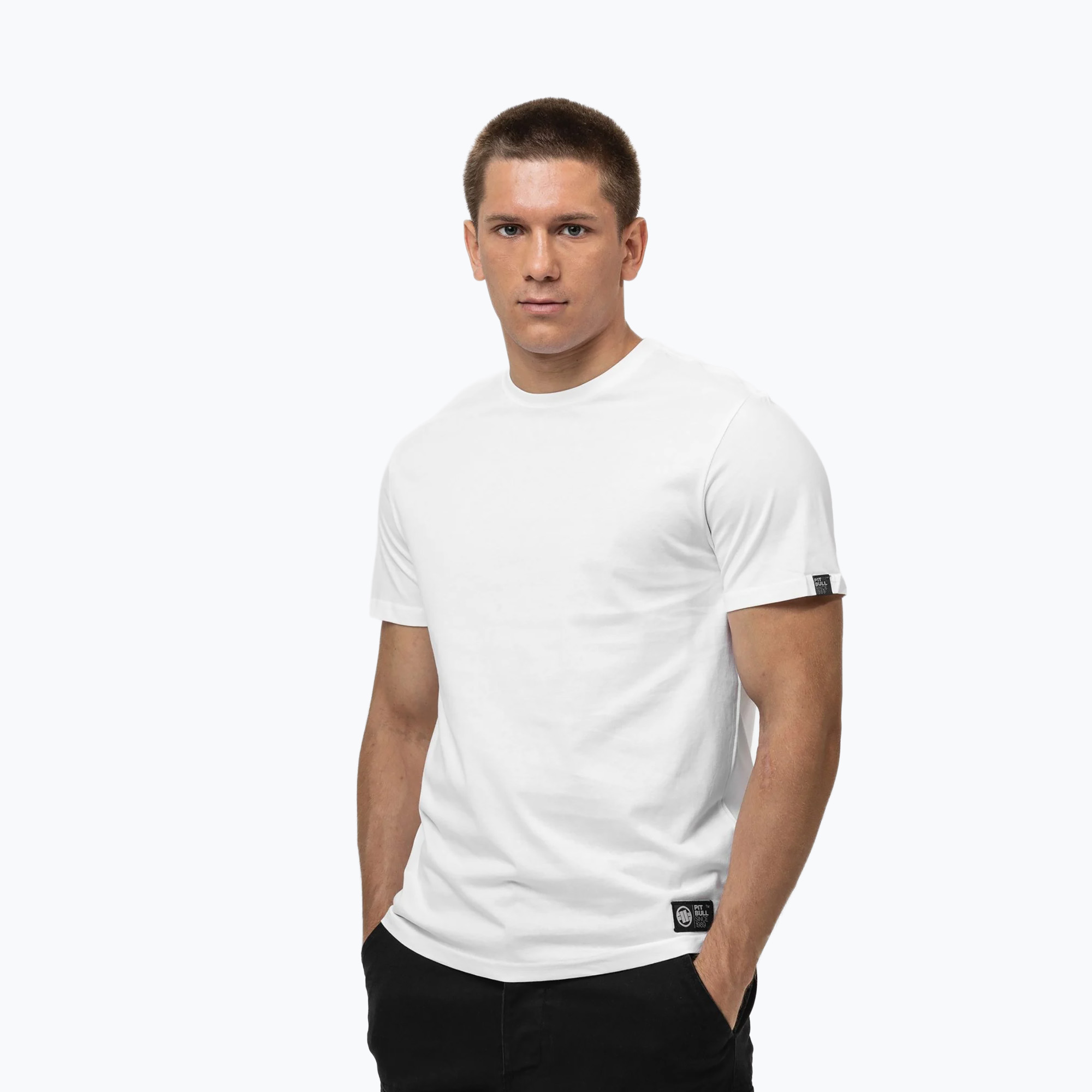 Tricou pentru bărbați Pitbull No Logo white