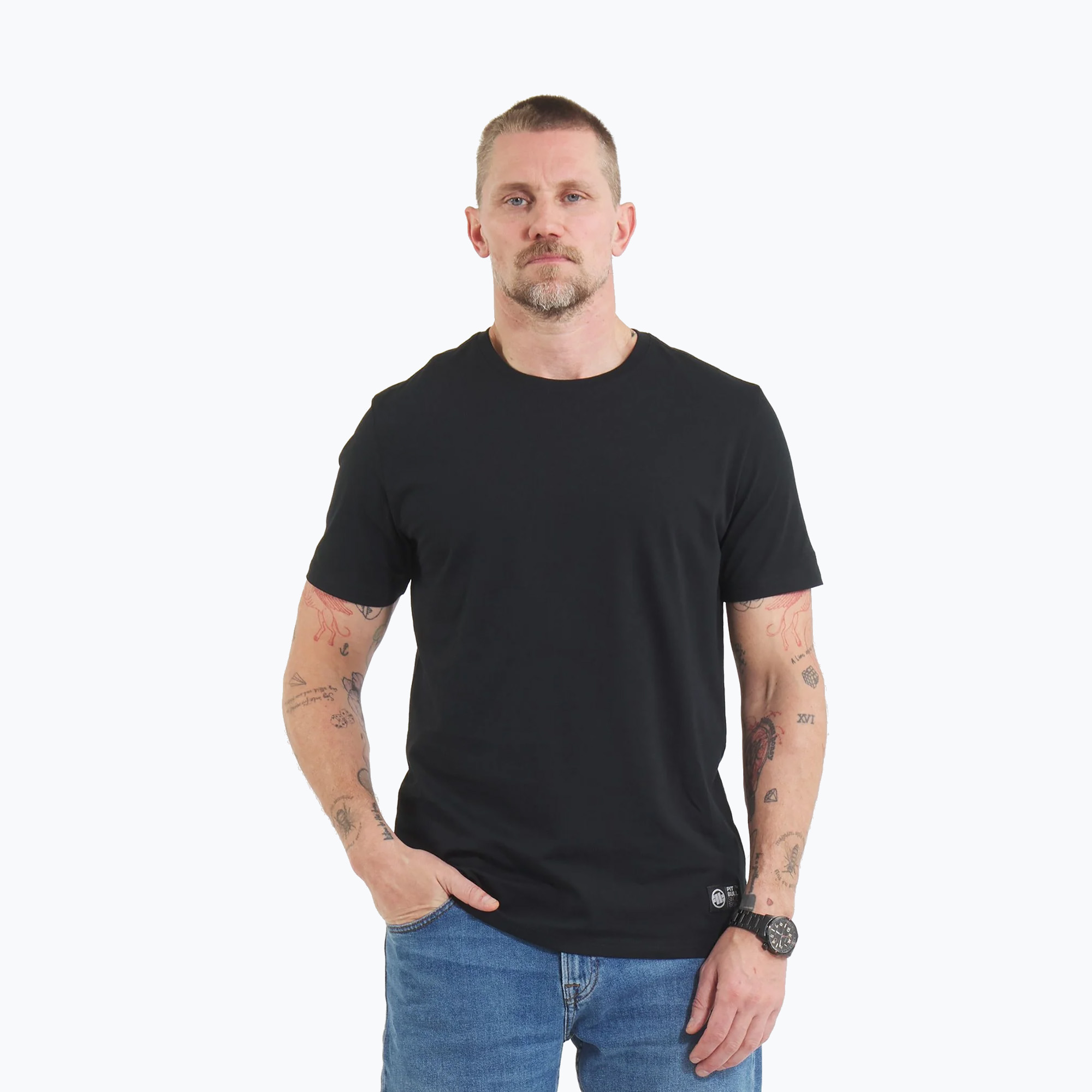 Pitbull No Logo мъжка тениска черна