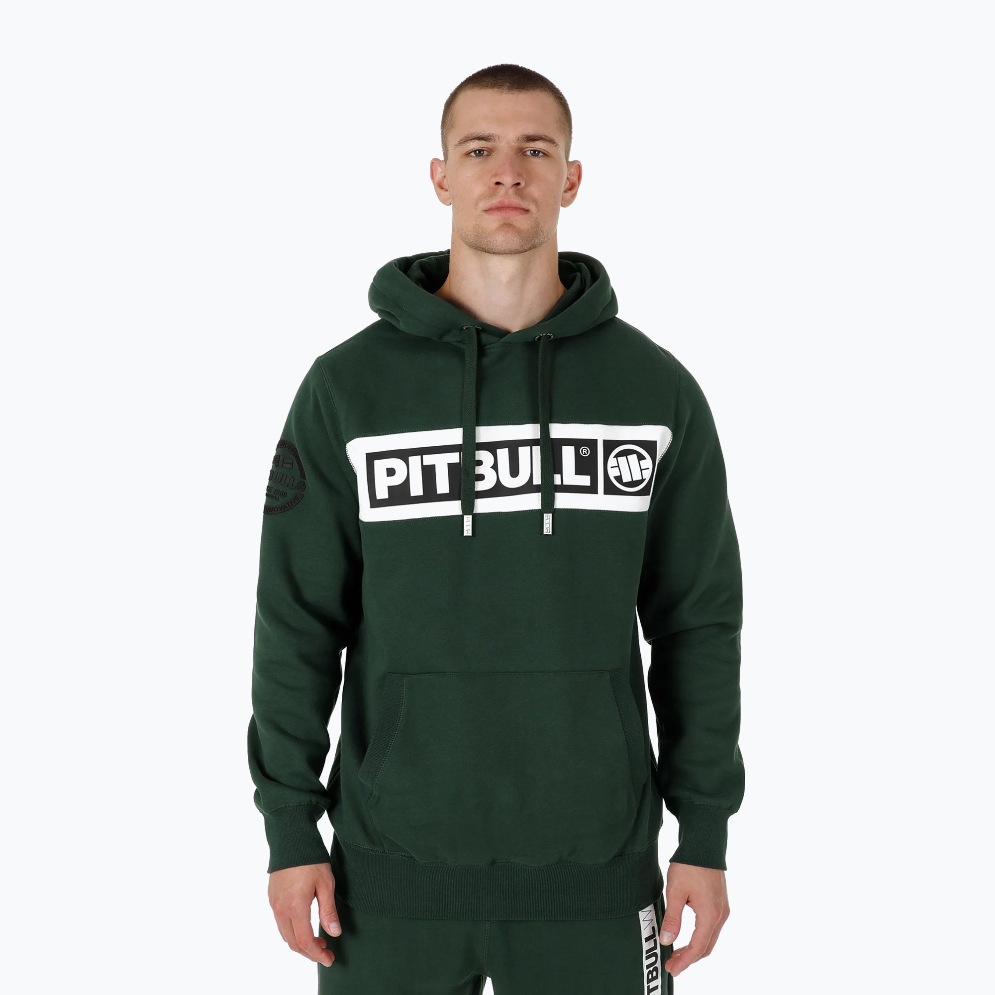 Bluza męska Pitbull Sherwood Hooded dark green 