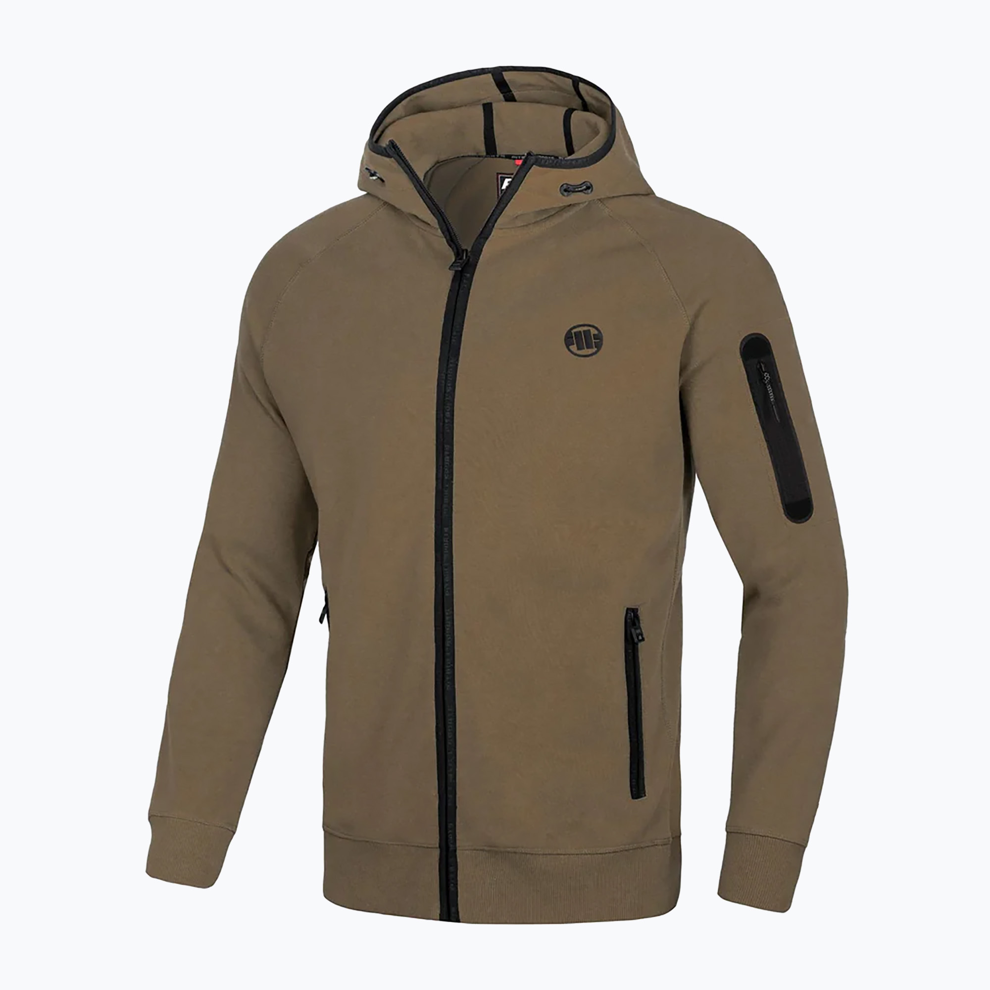 Bluza męska Pitbull Hermes Hooded Zip coyote brown 