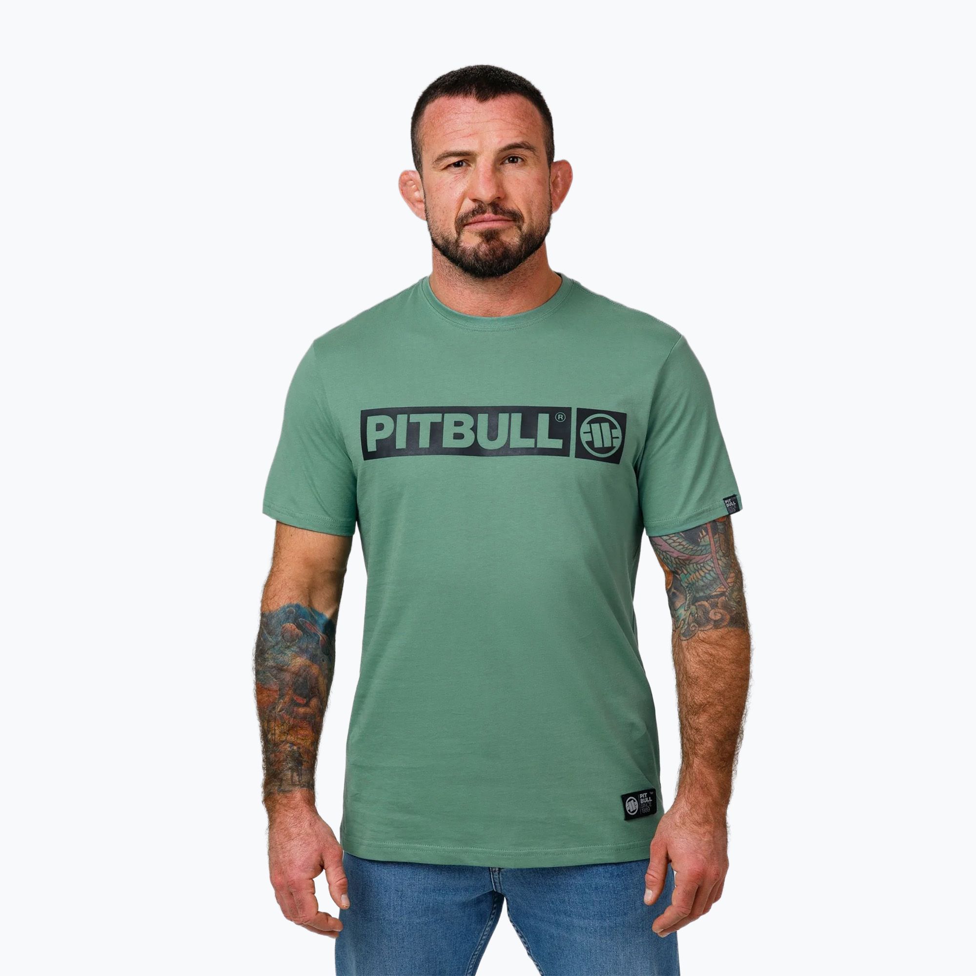 Pánske tričko Pitbull West Coast T-S Hilltop 170 mint (Hilltop 213003330002)