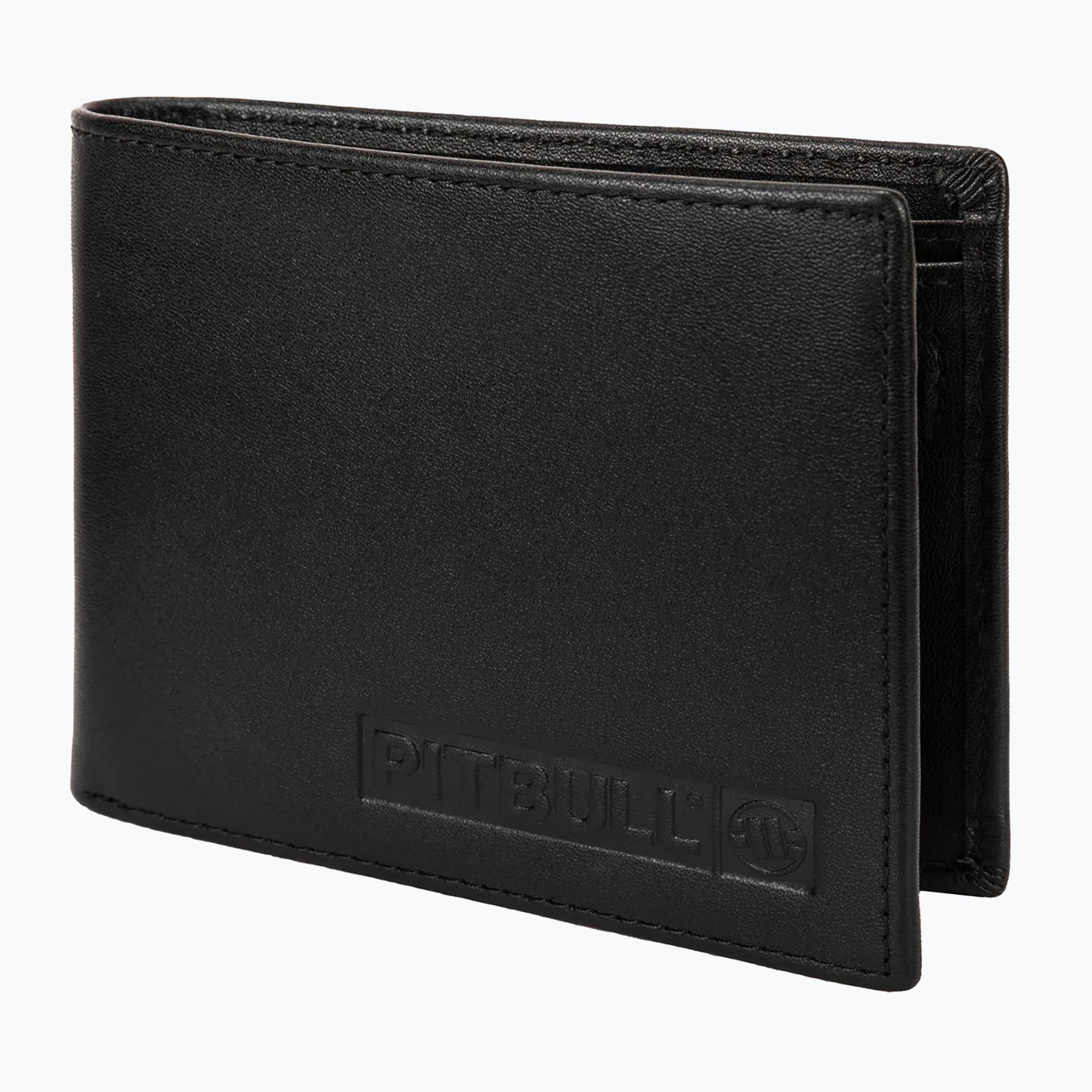 Pitbull Hilltop National City Embossed Leather men's wallet black