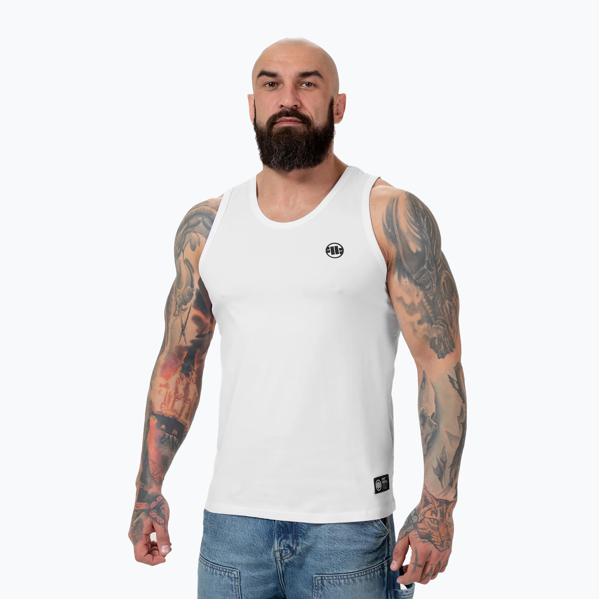 Мъжки потник Pitbull West Coast Small Logo white