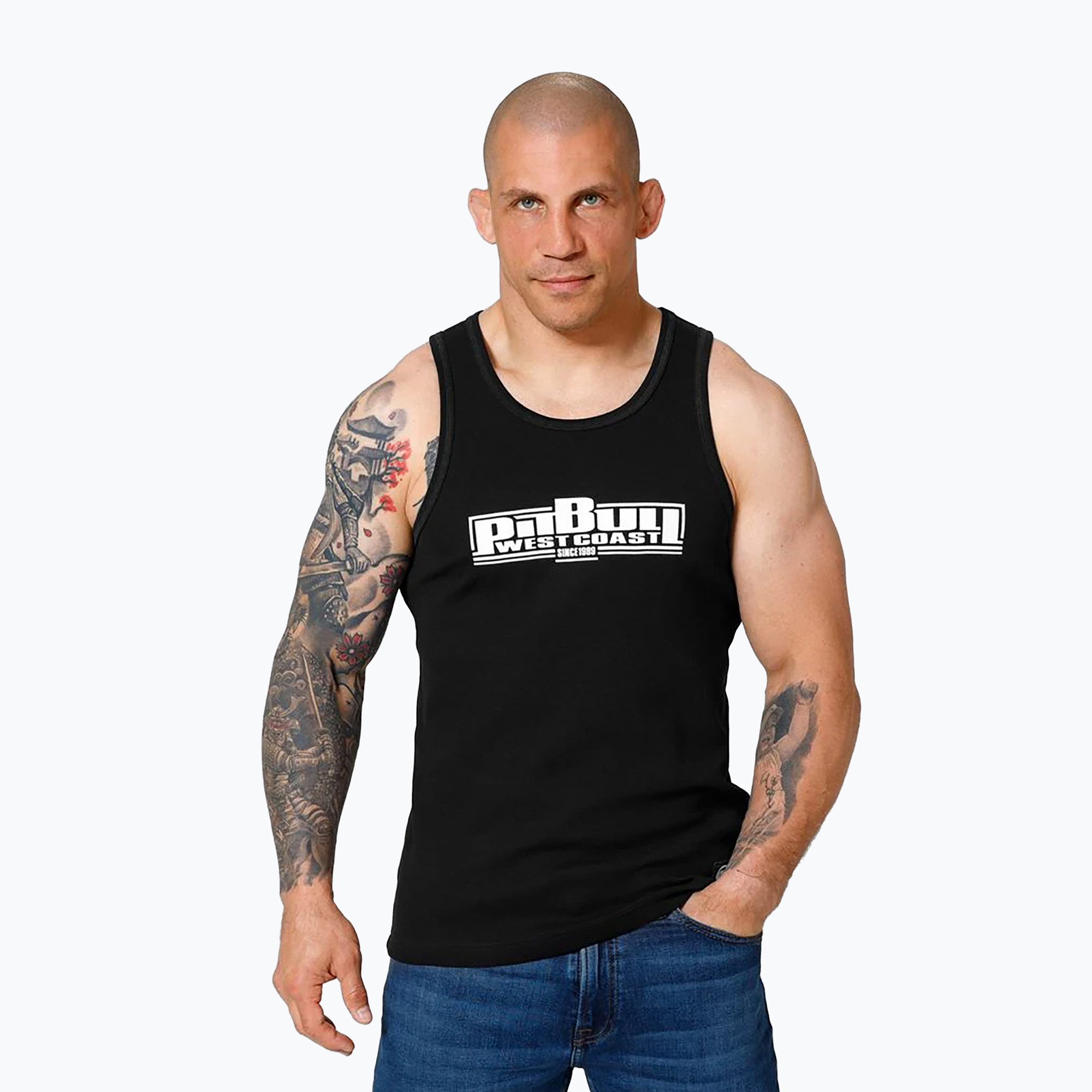 Men's tank top Pitbull Boxing Tank Top black (XL)