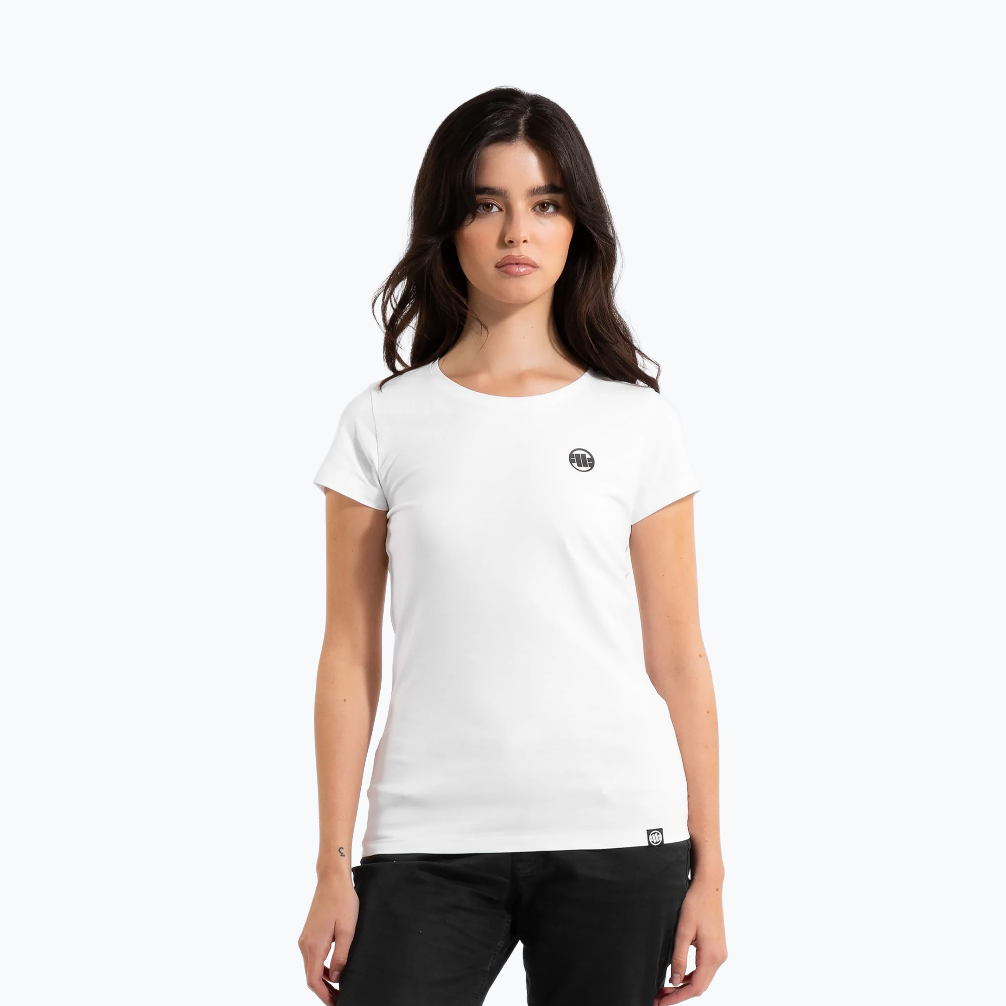Pitbull West Coast women's t-shirt Small logo white (L)