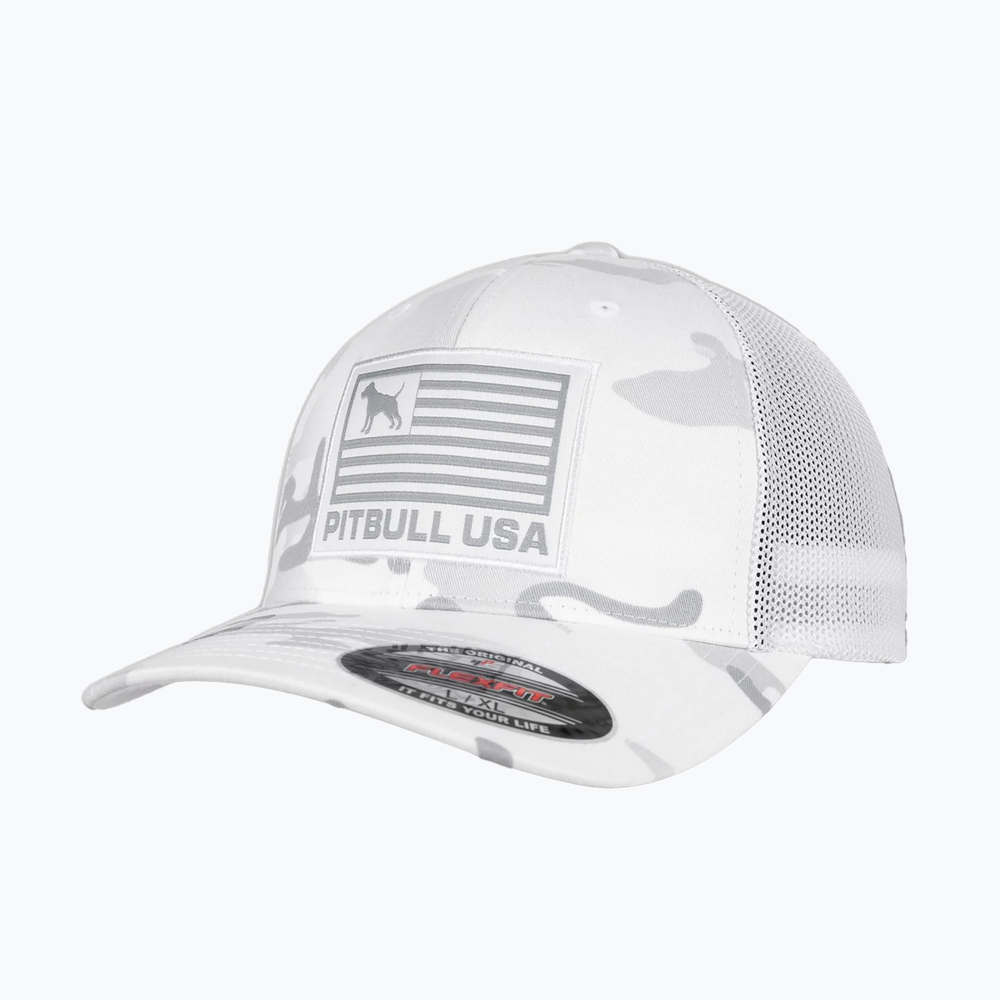 Șapcă pentru bărbați Pitbull Mesh Full Cap Pitbull Usa Multicam white/camouflage