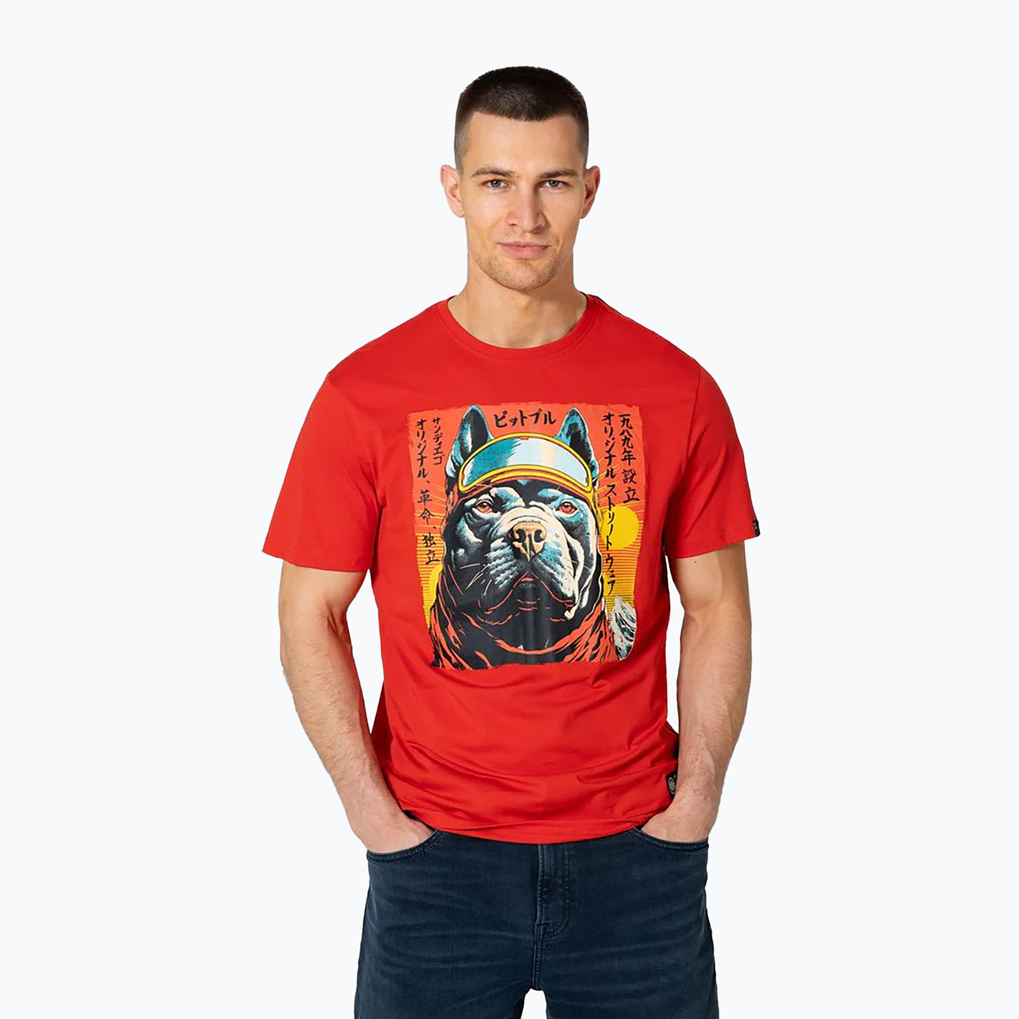 Maglietta Pitbull uomo Fuji rosso (XL) (Fuji 214038430003)