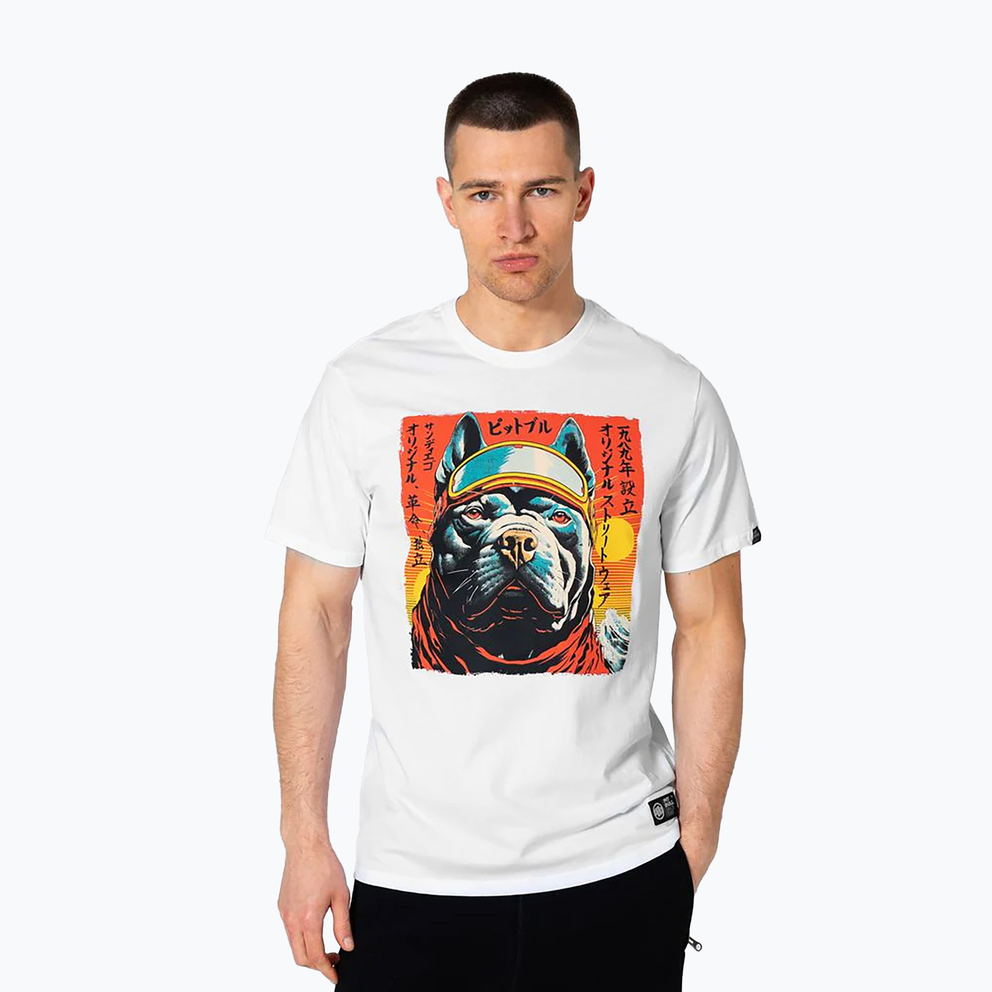 Maglietta Pitbull uomo Fuji bianco (XXL) (Fuji 214038000103)