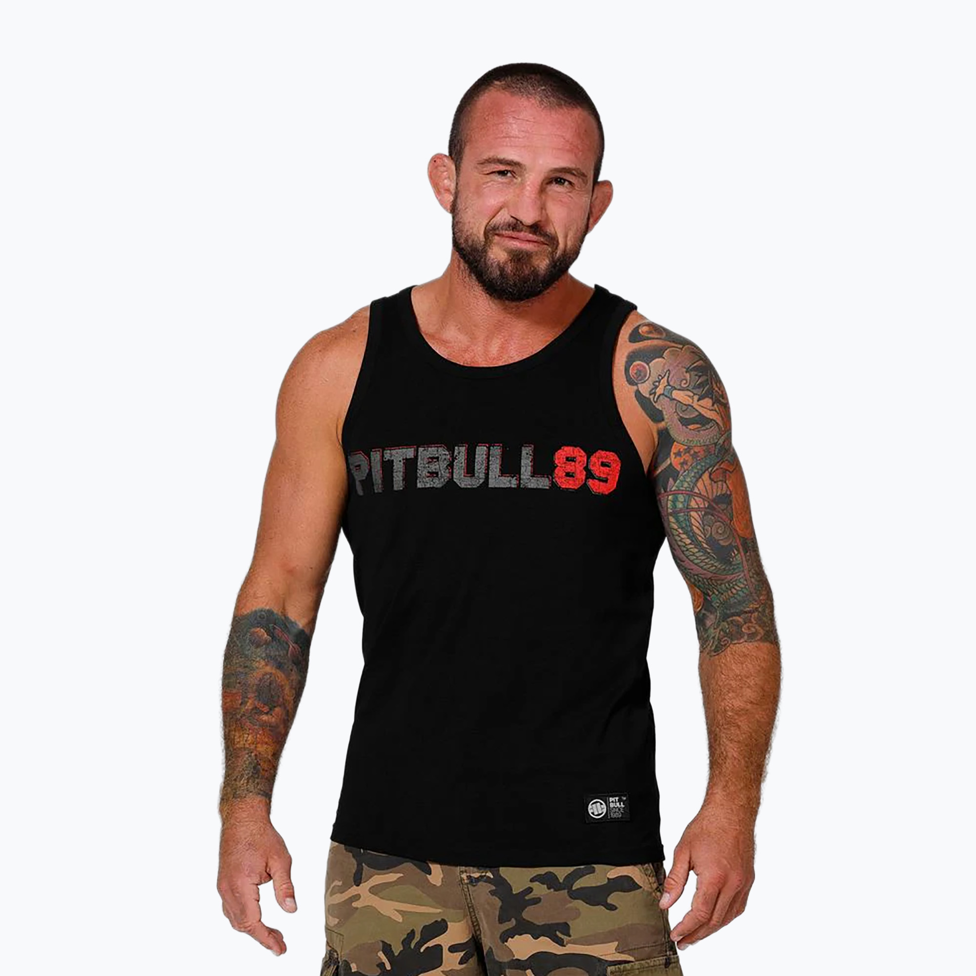 Pánske tielko Pitbull West Coast Dog 89 čierne (Dog 89 224035900004)