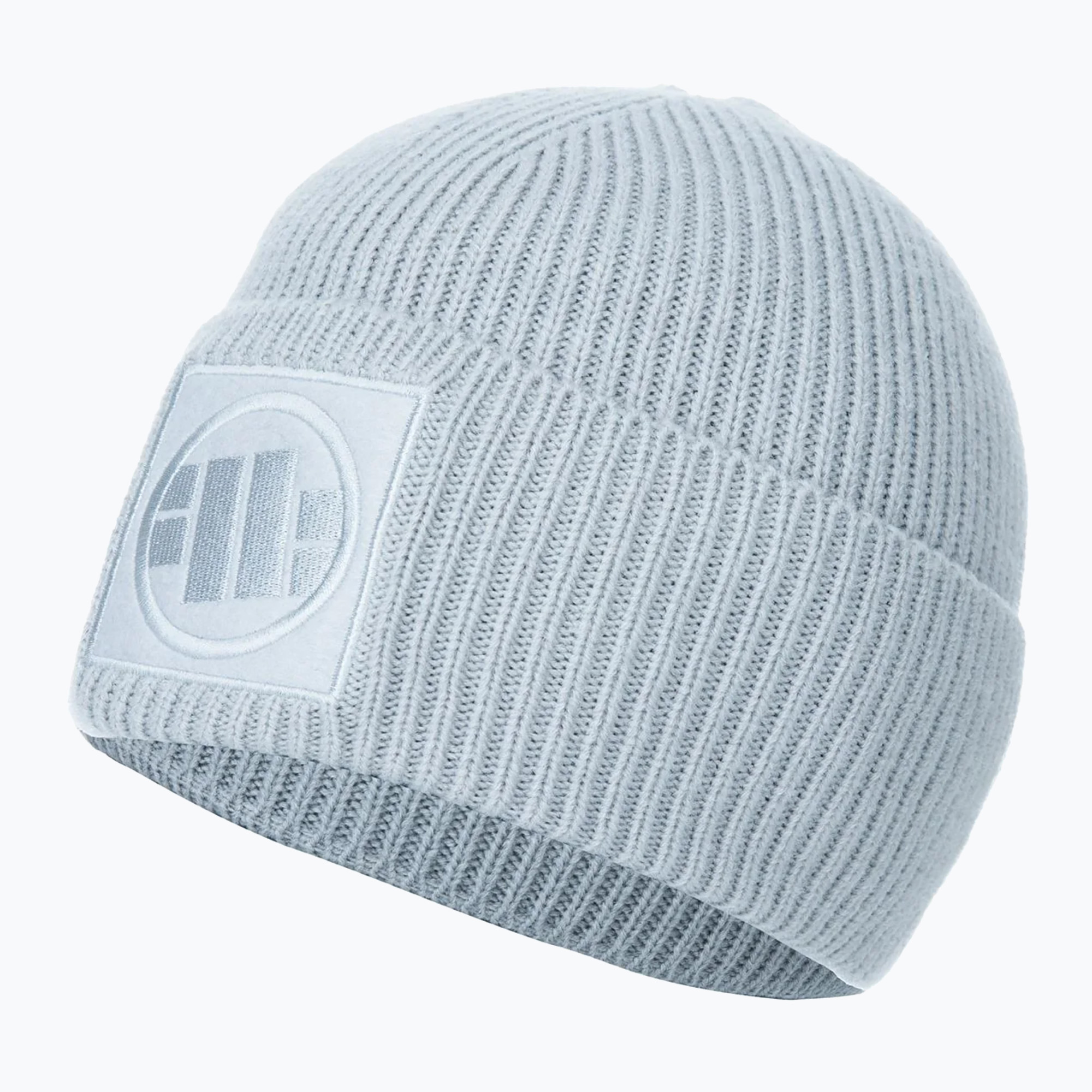 Мъжка зимна шапка Pitbull Beanie Logo Single Layer Cuff baby blue