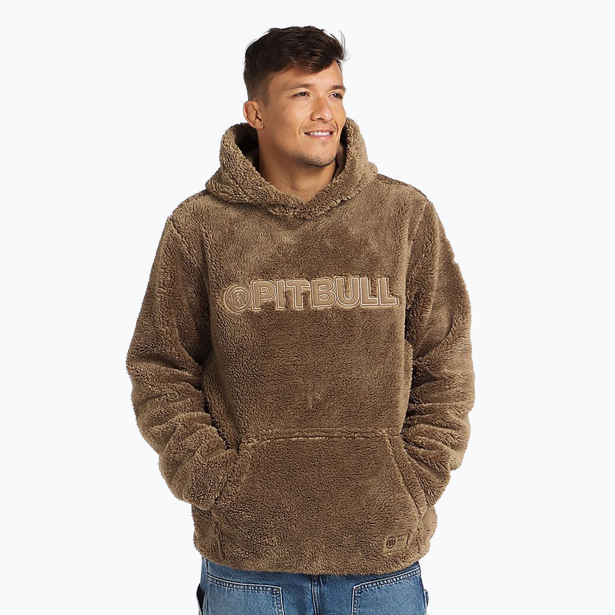 Bluza męska Pitbull Aragon Hooded coyote brown 