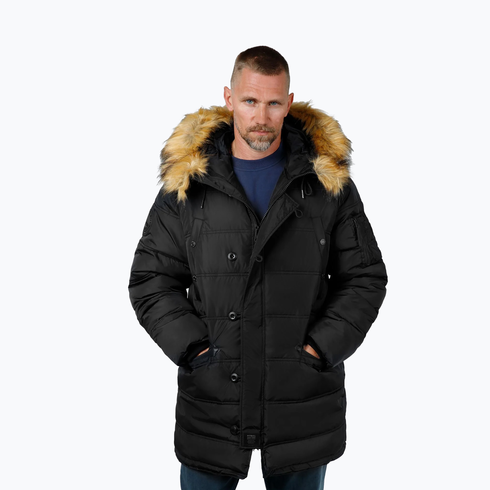 Kurtka zimowa męska Pitbull Kingston 2 Parka black 