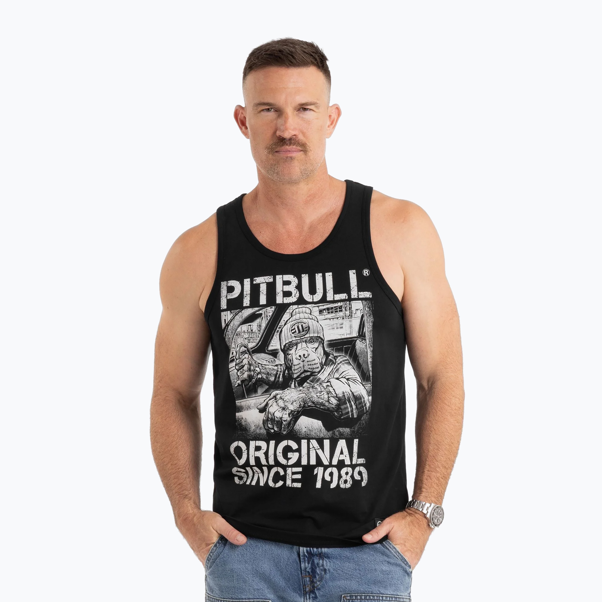 Pánske tričko Pitbull Tank Top Drive black (Tank Top Drive 224036900001)
