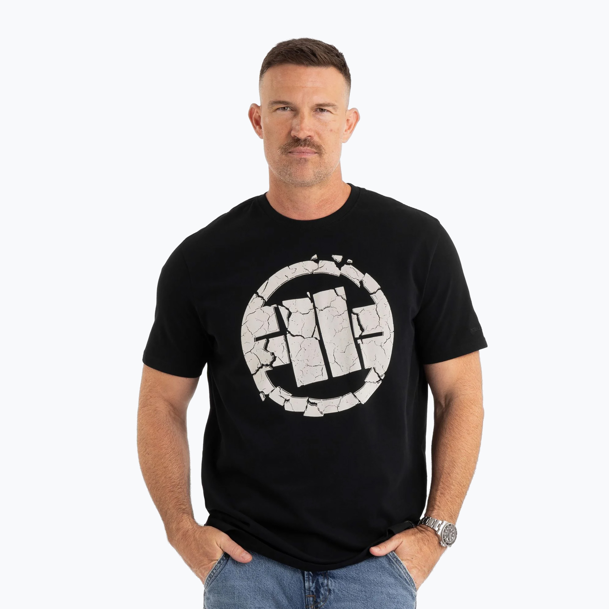 Men's T-shirt Pitbull Scratch black (XXL)