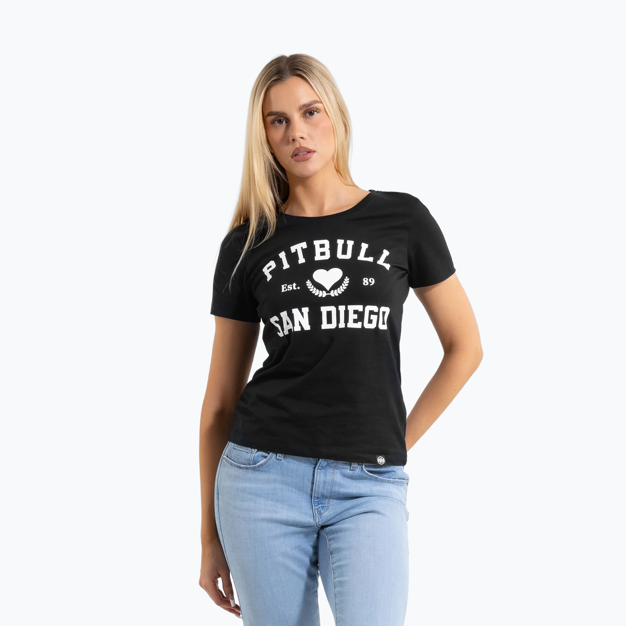Pitbull Love PB дамска тениска черна