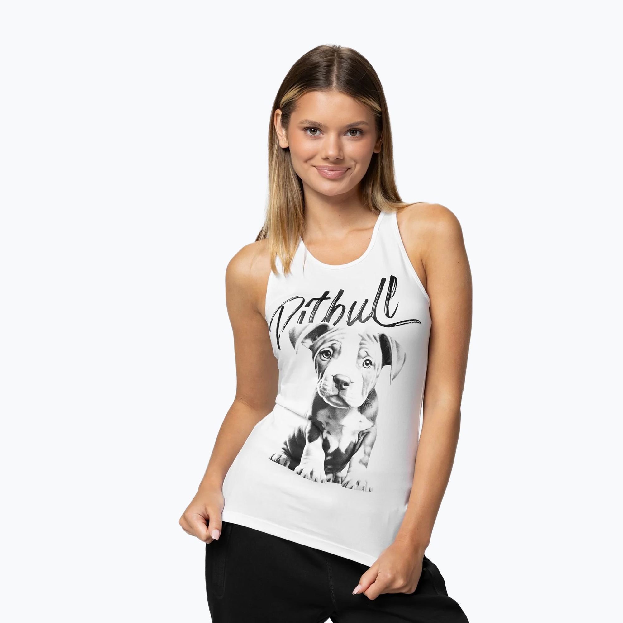 Дамски потник Pitbull Puppy бял