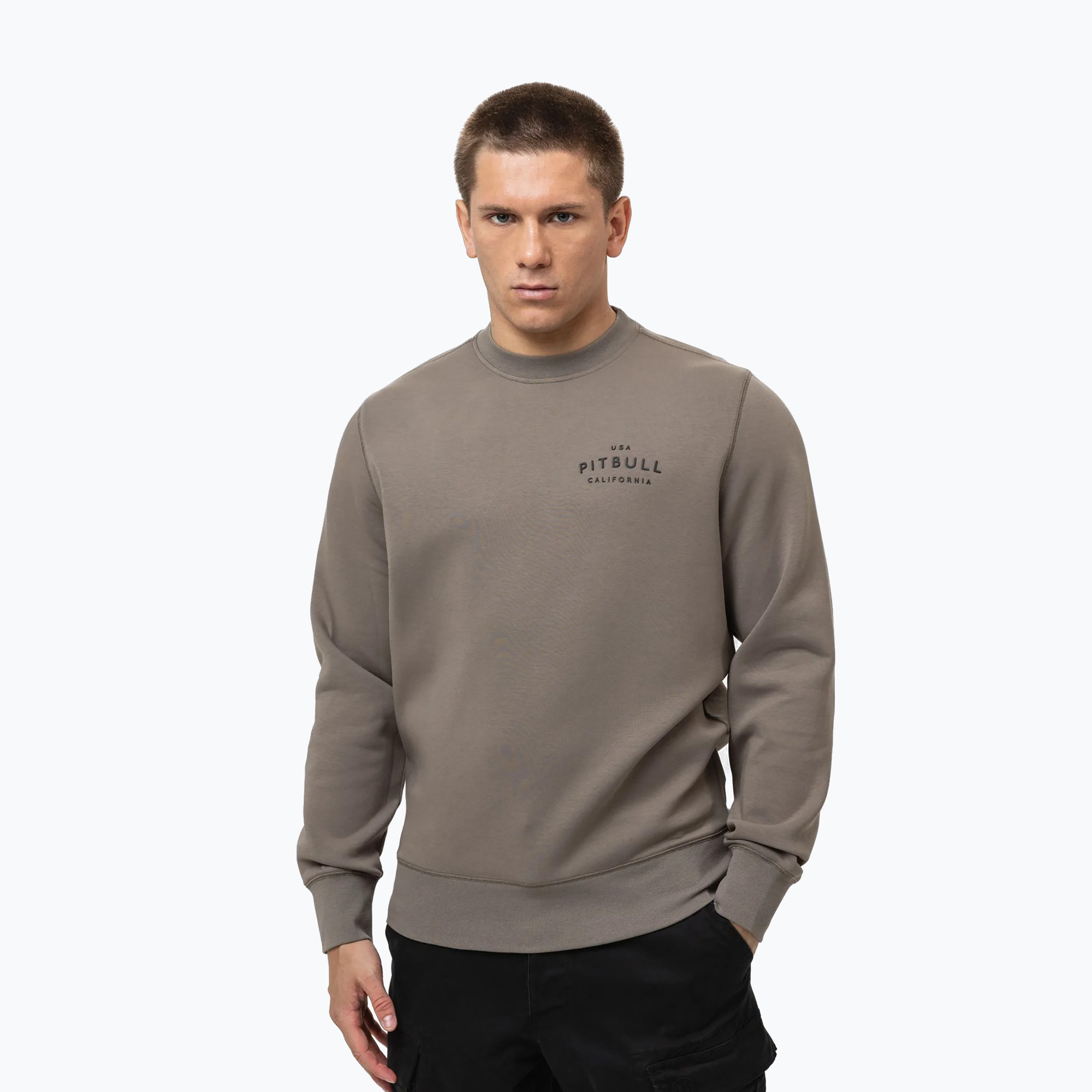 Bluza męska Pitbull Sampson Crewneck Sweatshirt taupe 