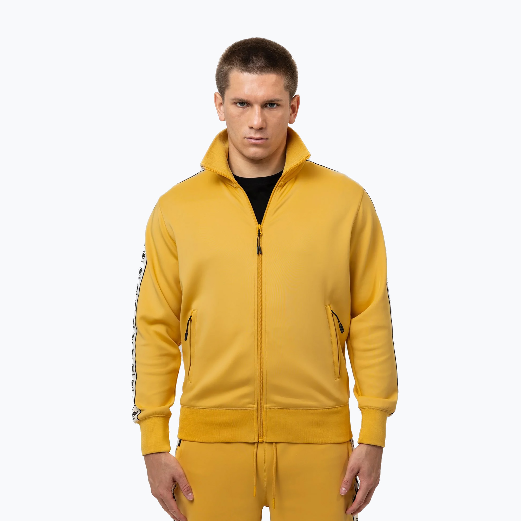 Bluză pentru bărbați  Pitbull Track Jacket Powers pale yellow