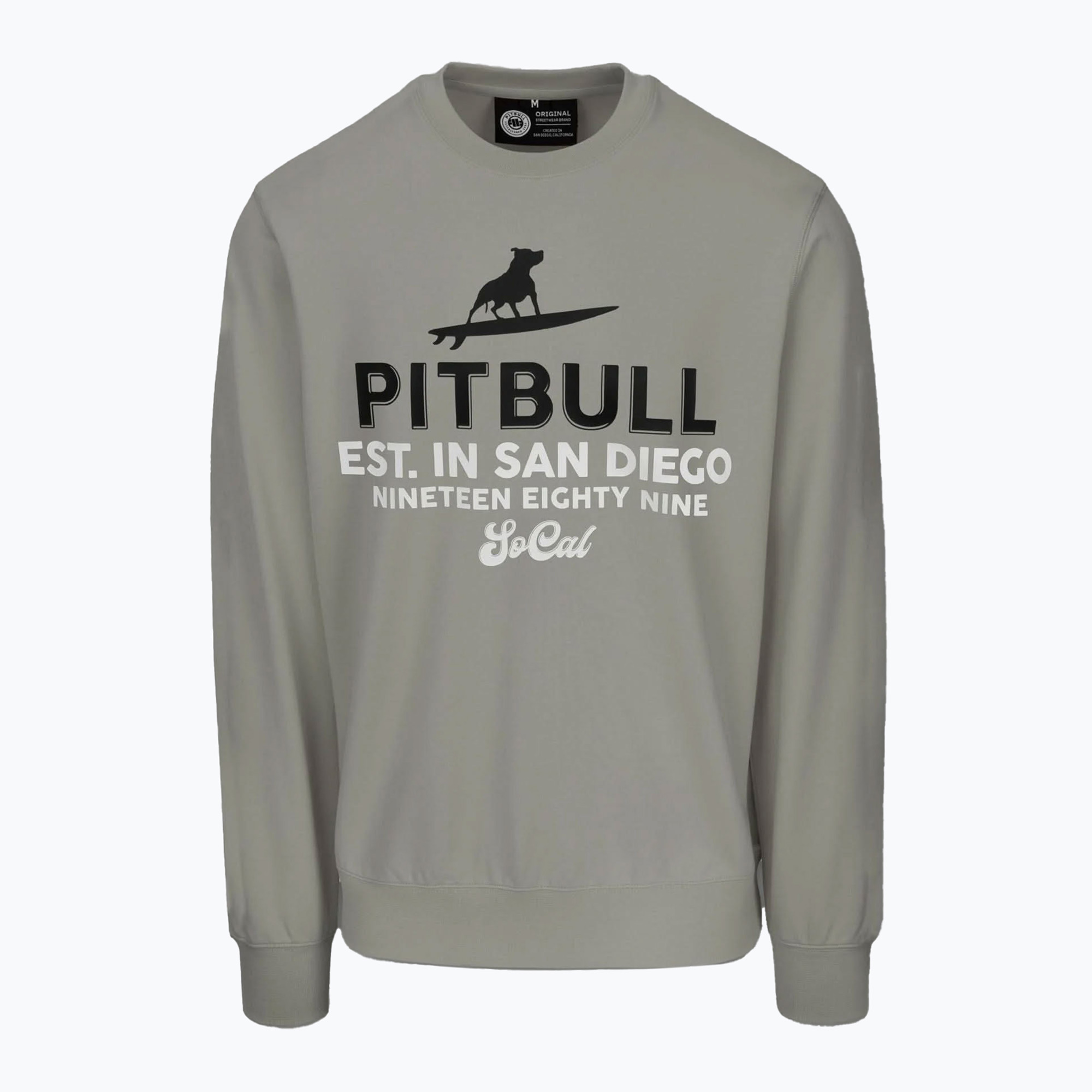 Bluza męska Pitbull Surfing Dog Crewneck Sweatshirt dusty salvia 