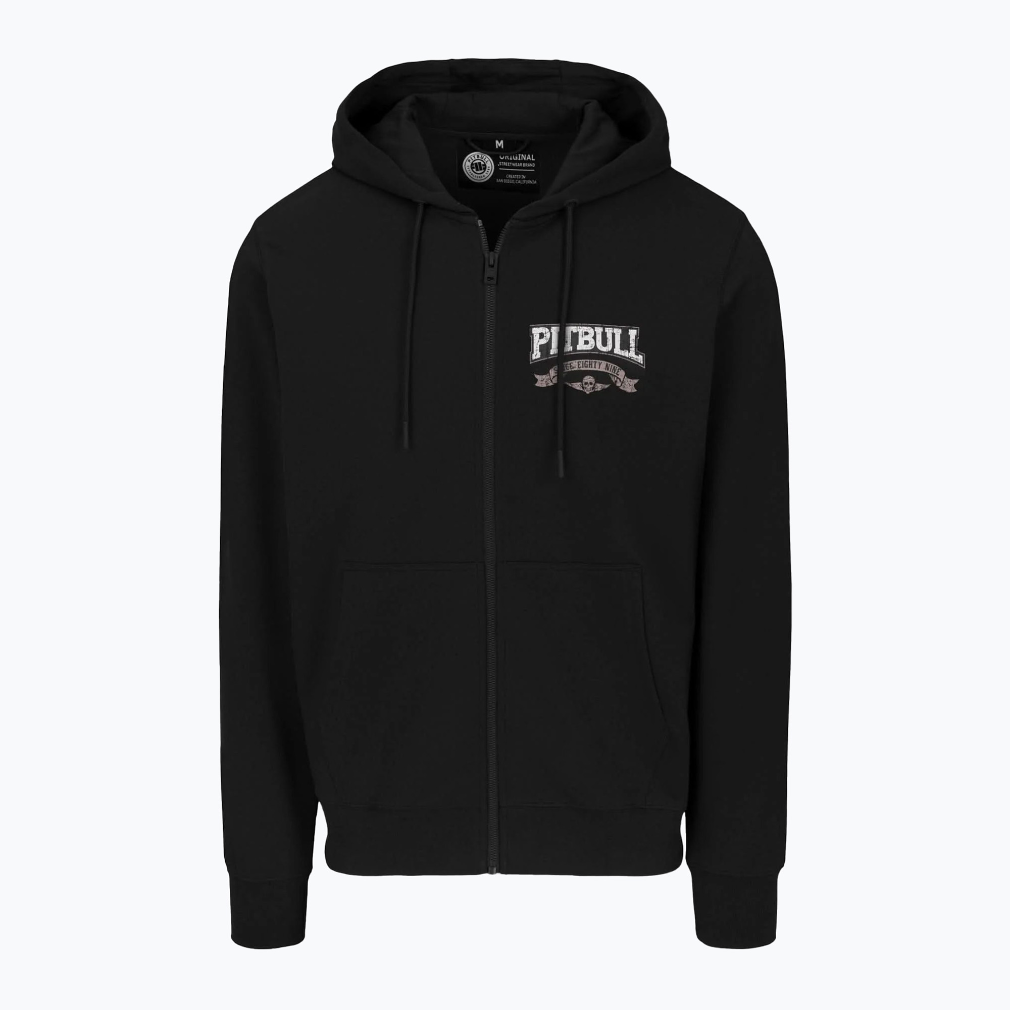 Bluza męska Pitbull Troublemaker Hooded Zip Sweatshirt black 