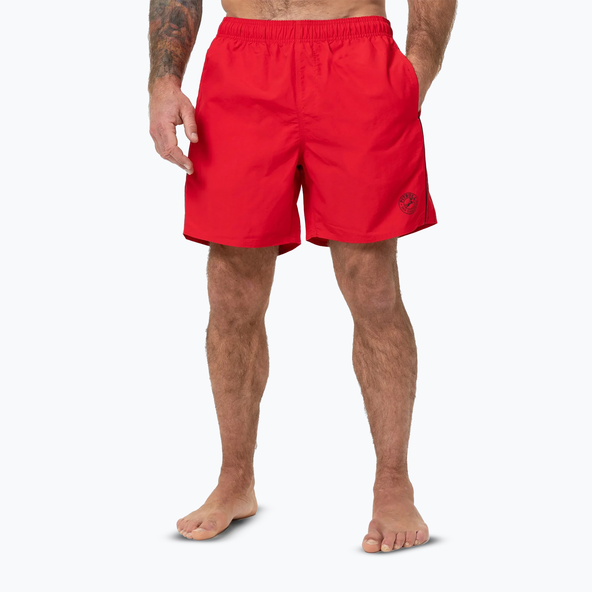 Мъжки бански шорти Pitbull Crownhill red