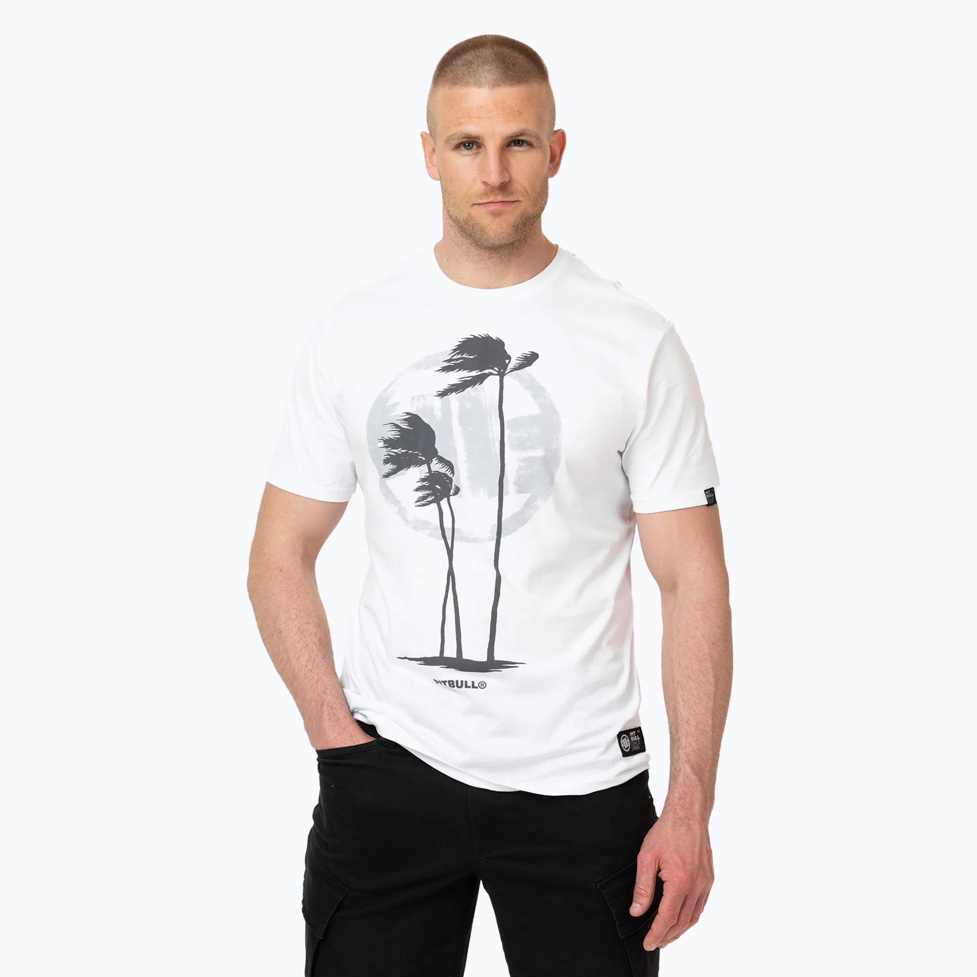 Maglietta Pitbull Palms uomo bianco (L) (Palms 215124000104)