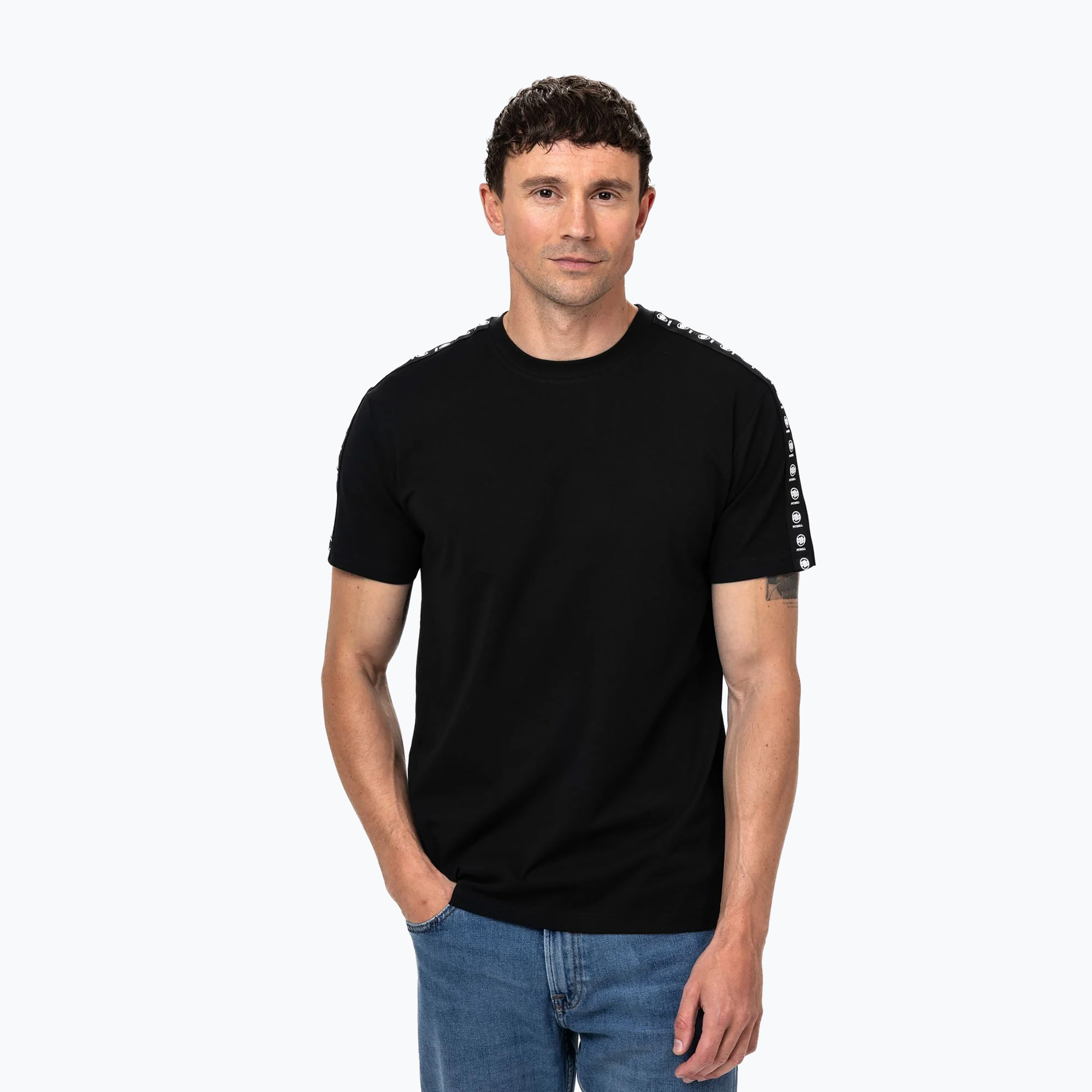 Tricou pentru bărbați Pitbull Tape Nugget black