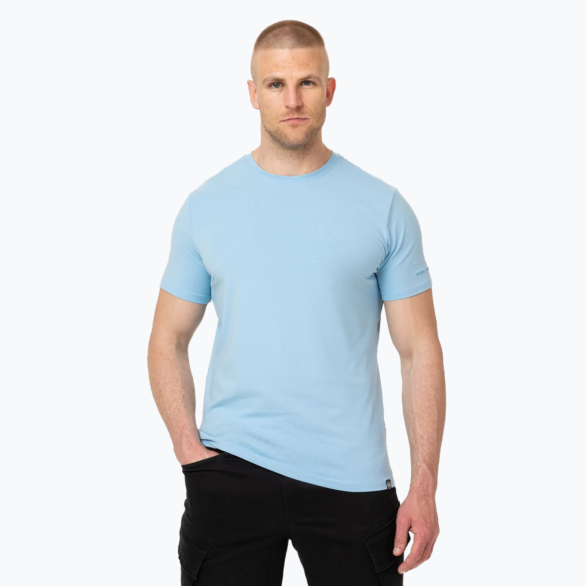 Pitbull men's Minimal light blue t-shirt (XXL)