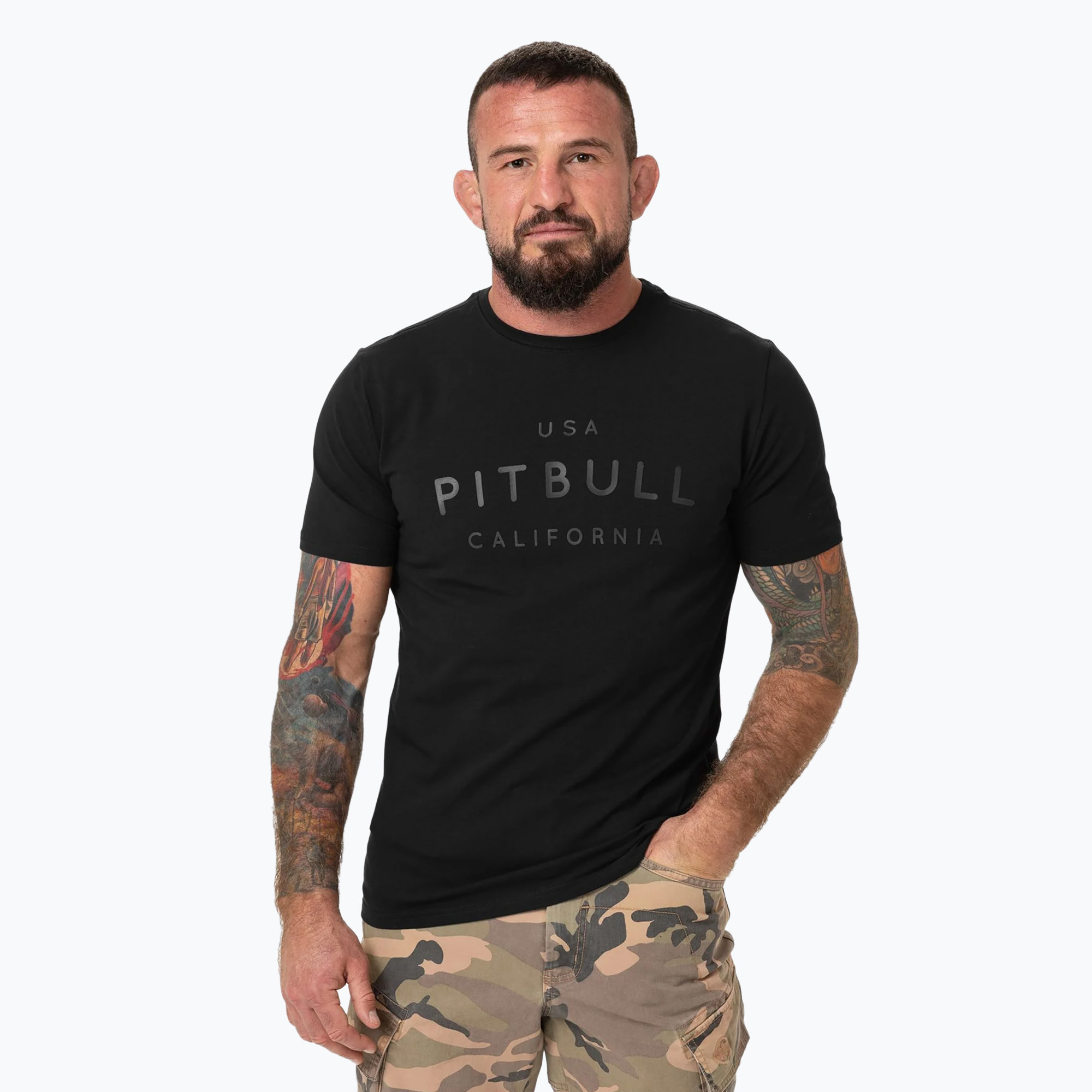 Tricou pentru bărbați Pitbull USA CAL black