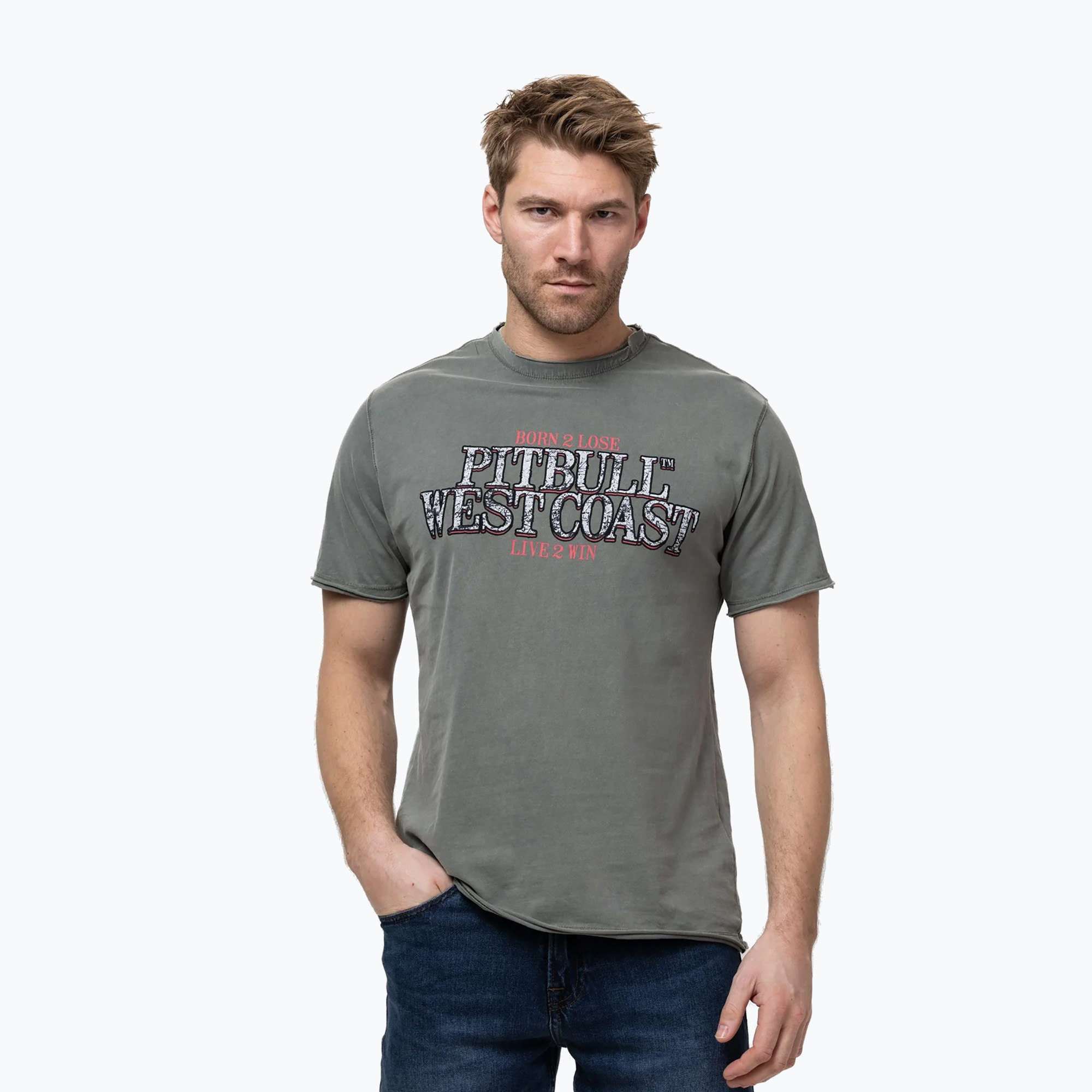 Tricou pentru bărbați Pitbull Ace Of Spades muted green