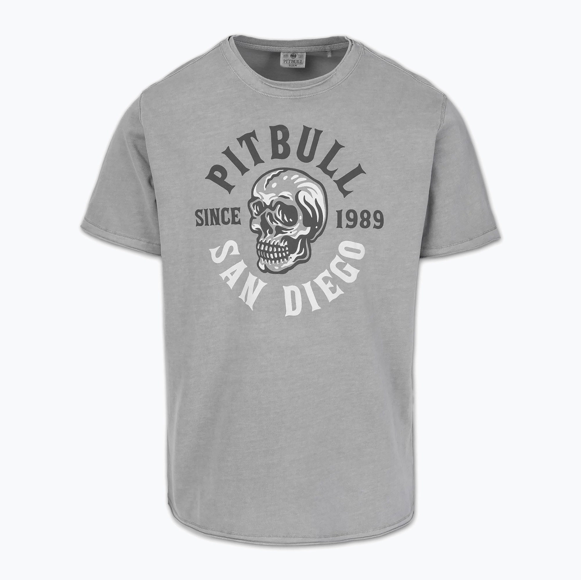 Koszulka męska Pitbull Shkull Logo grey 