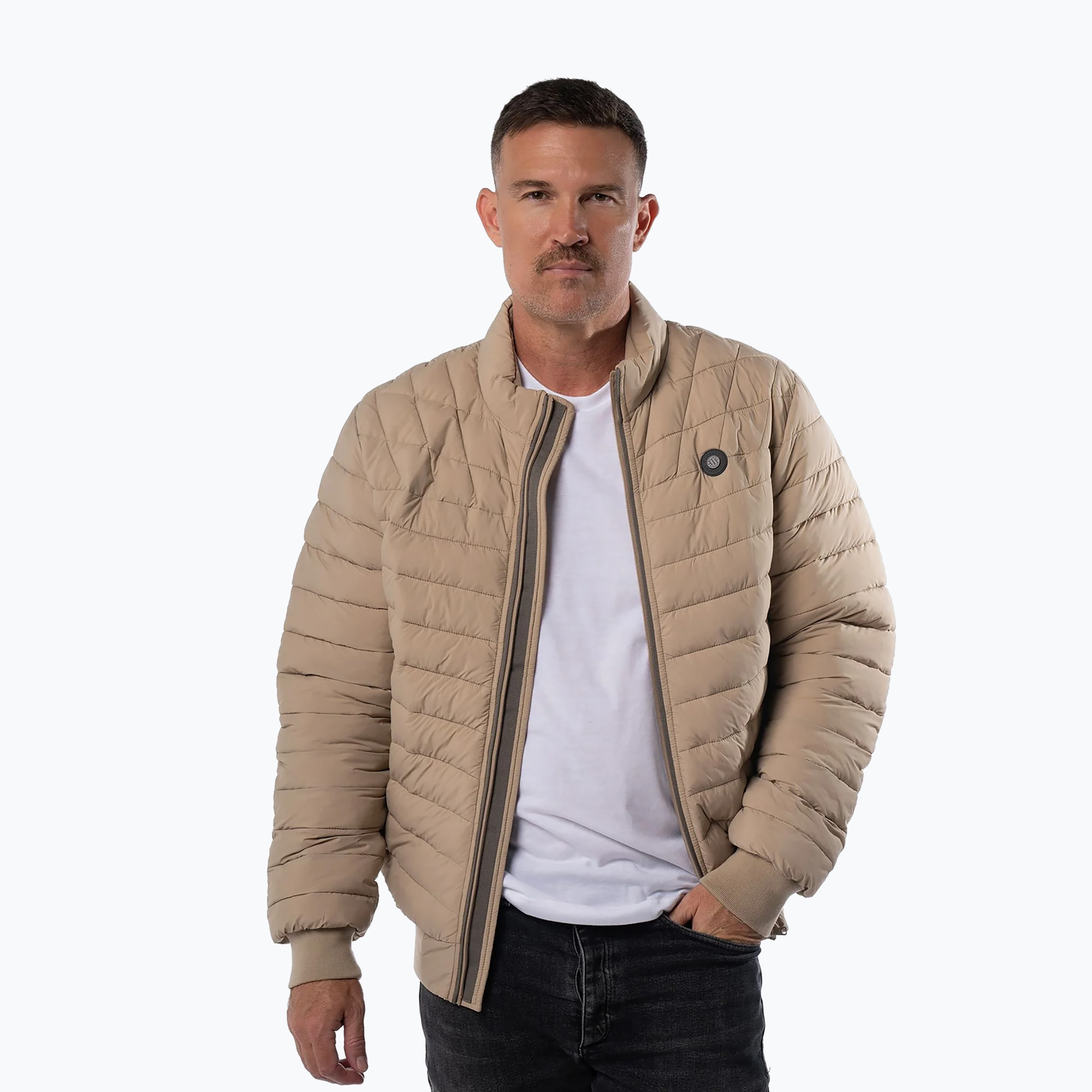 Kurtka męska Pitbull Naylor Padded pale sand 