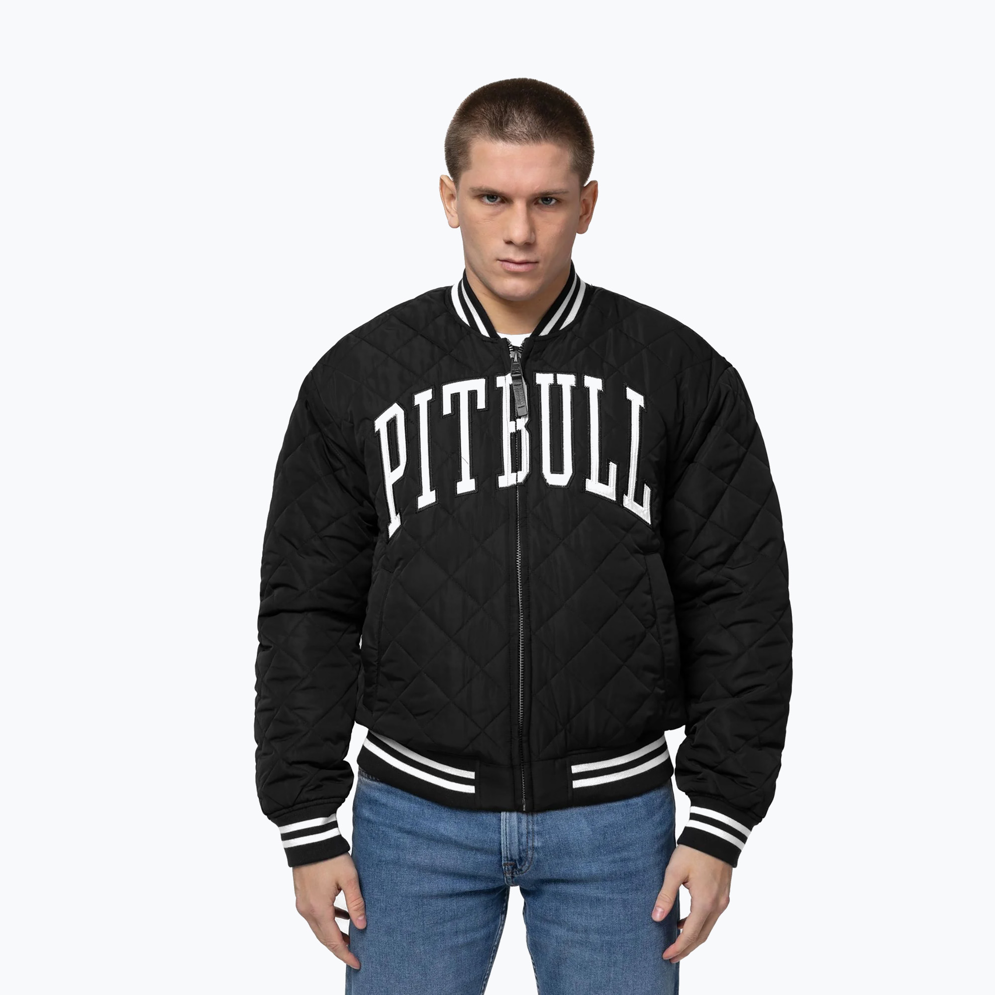 Kurtka męska Pitbull Jupiter Padded Baseball black 