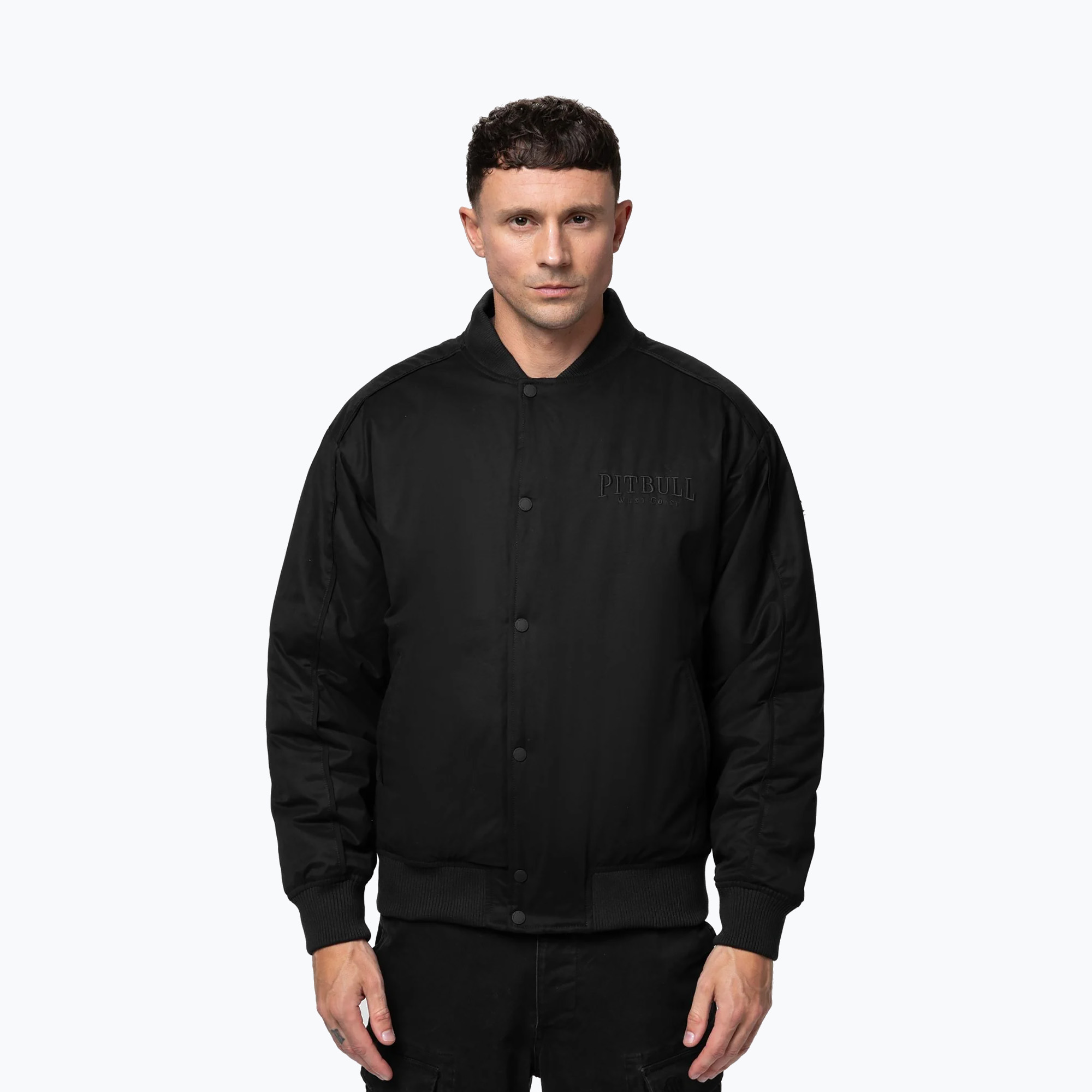 Kurtka męska Pitbull Radford Baseball black/black 